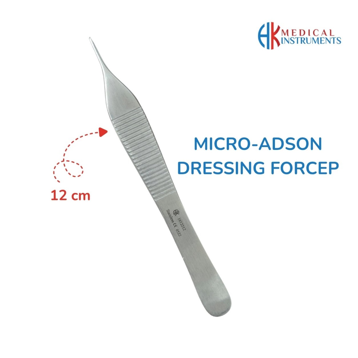 Micro-Adson Dressing Forcep 12 cm / 4-3/4"