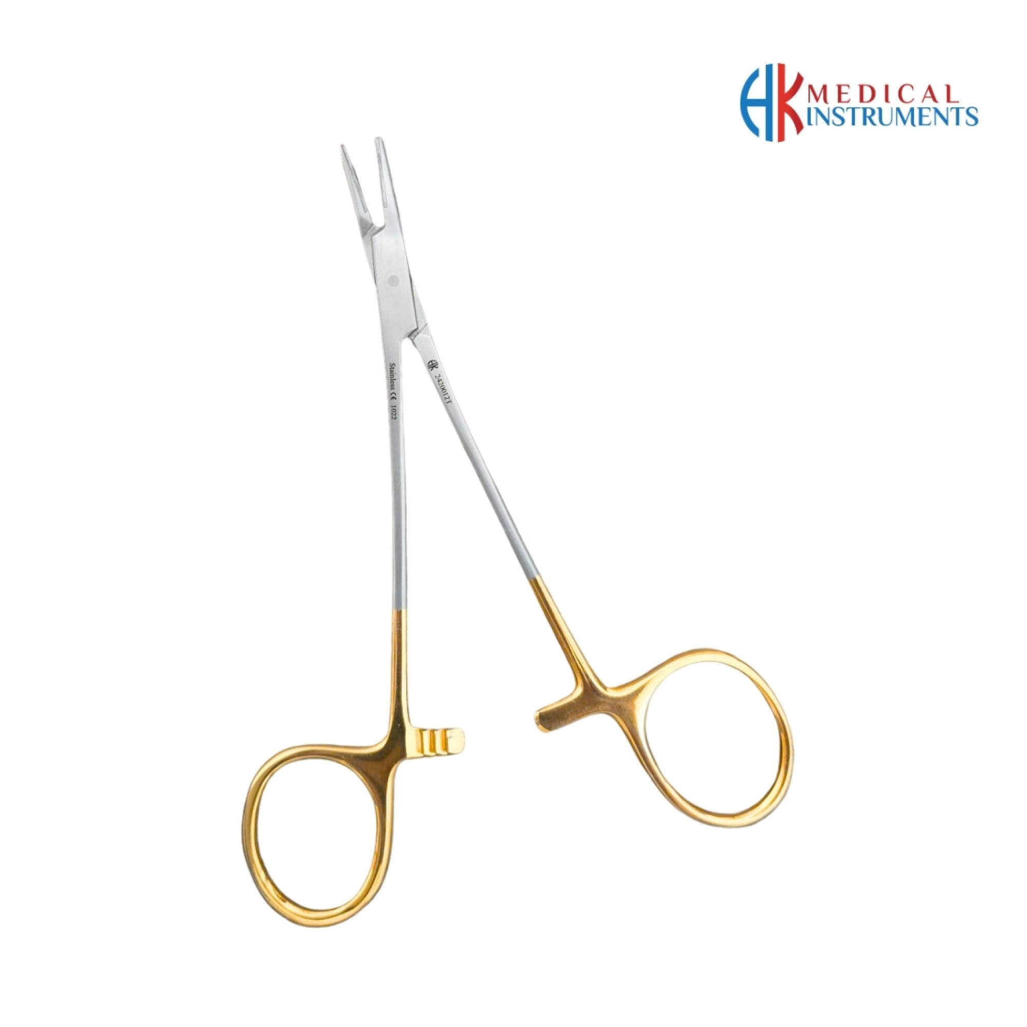 Webster Needle Holder 12 cm / 4-3/4" Delicate, TC Gold
