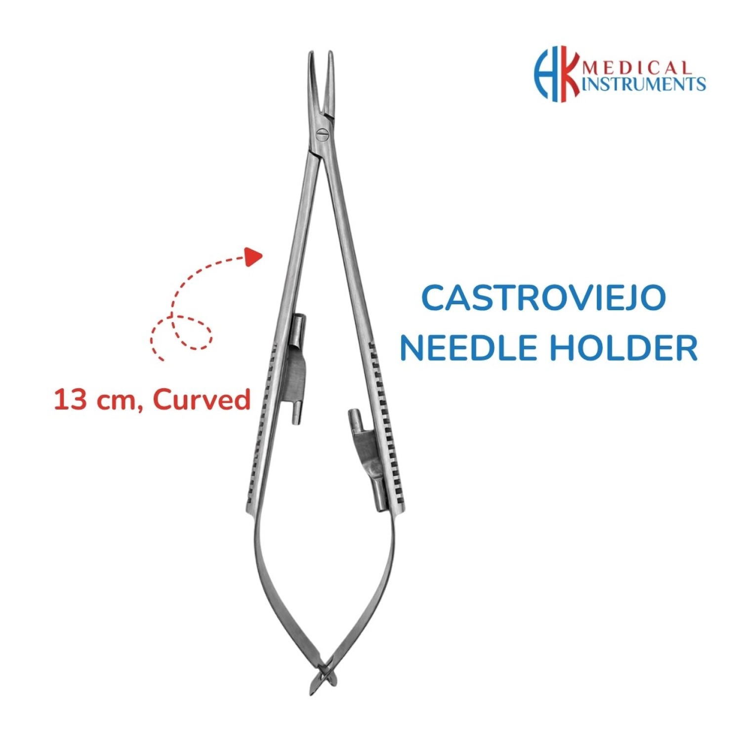 Castroviejo Needle Holder 13 cm / 5-1/4" Curved