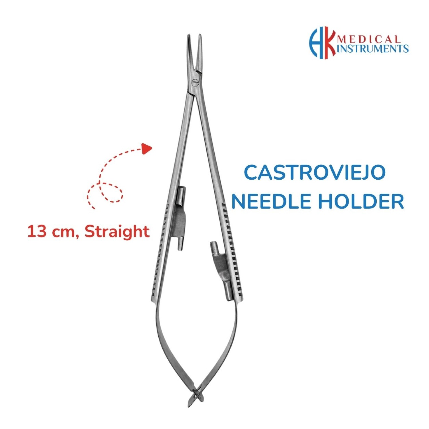 Castroviejo Needle Holder 13 cm / 5-1/4" Straight Castroviejo Needle Holder 13 cm / 5-1/4" Straight