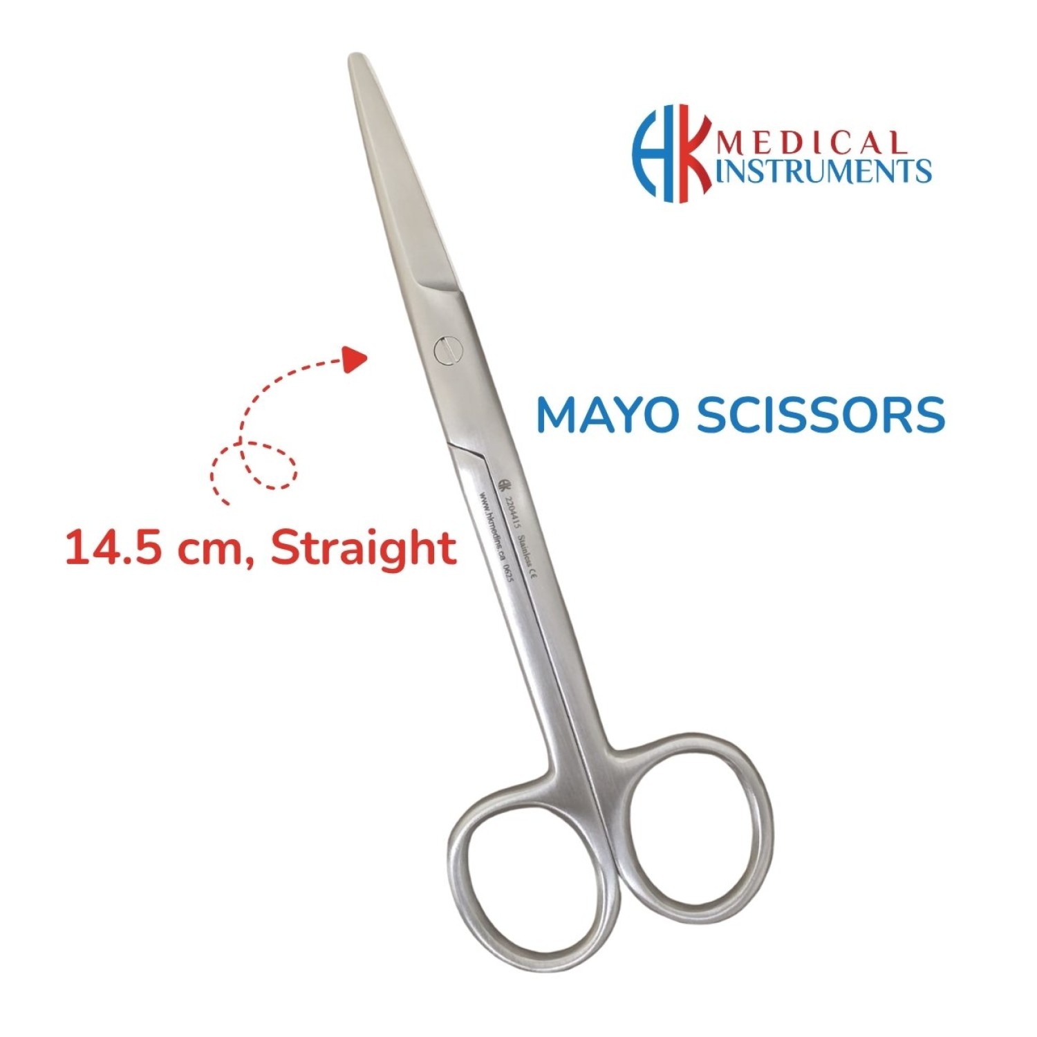 Mayo Scissors, Straight, 14.5 cm Mayo Scissors, Straight, 14.5 cm