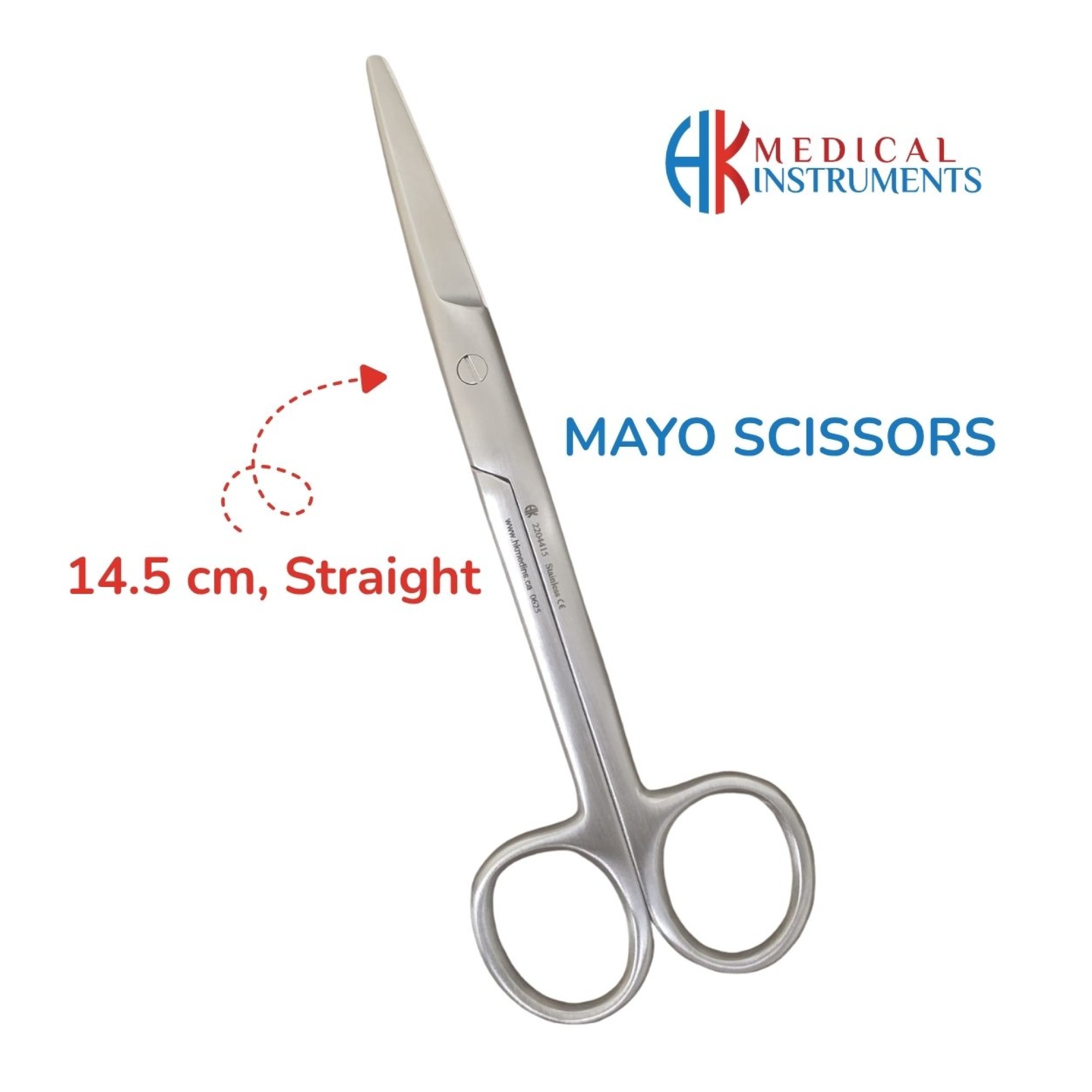 Mayo Scissors, Straight, 14.5 cm