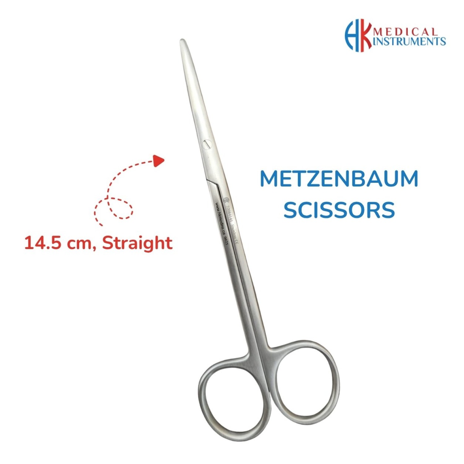 Metzenbaum Scissor, 14.5 cm, Straight Metzenbaum Scissor, 14.5 cm, Straight