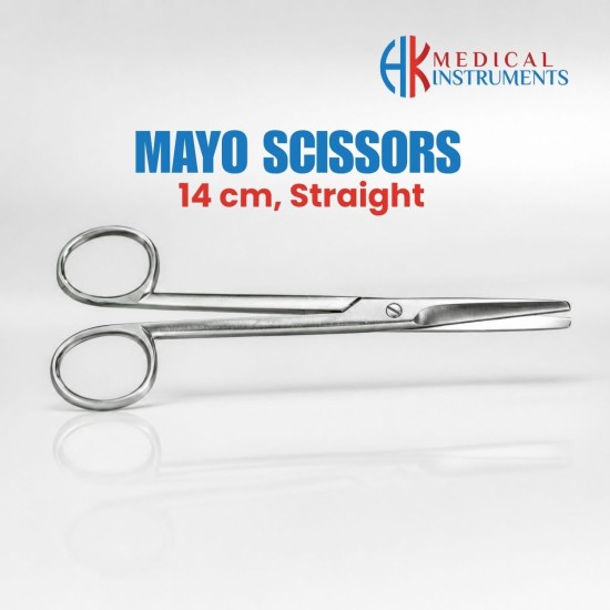 Mayo Scissors, Straight, 14 cm