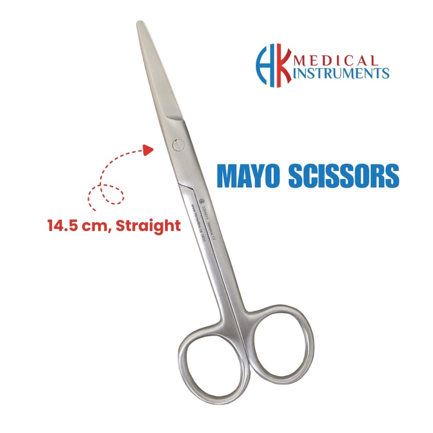 Mayo Scissors, Straight, 14.5 cm