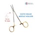Mayo-Hegar Needle Holder 14 cm / 5-1/4", TC Gold