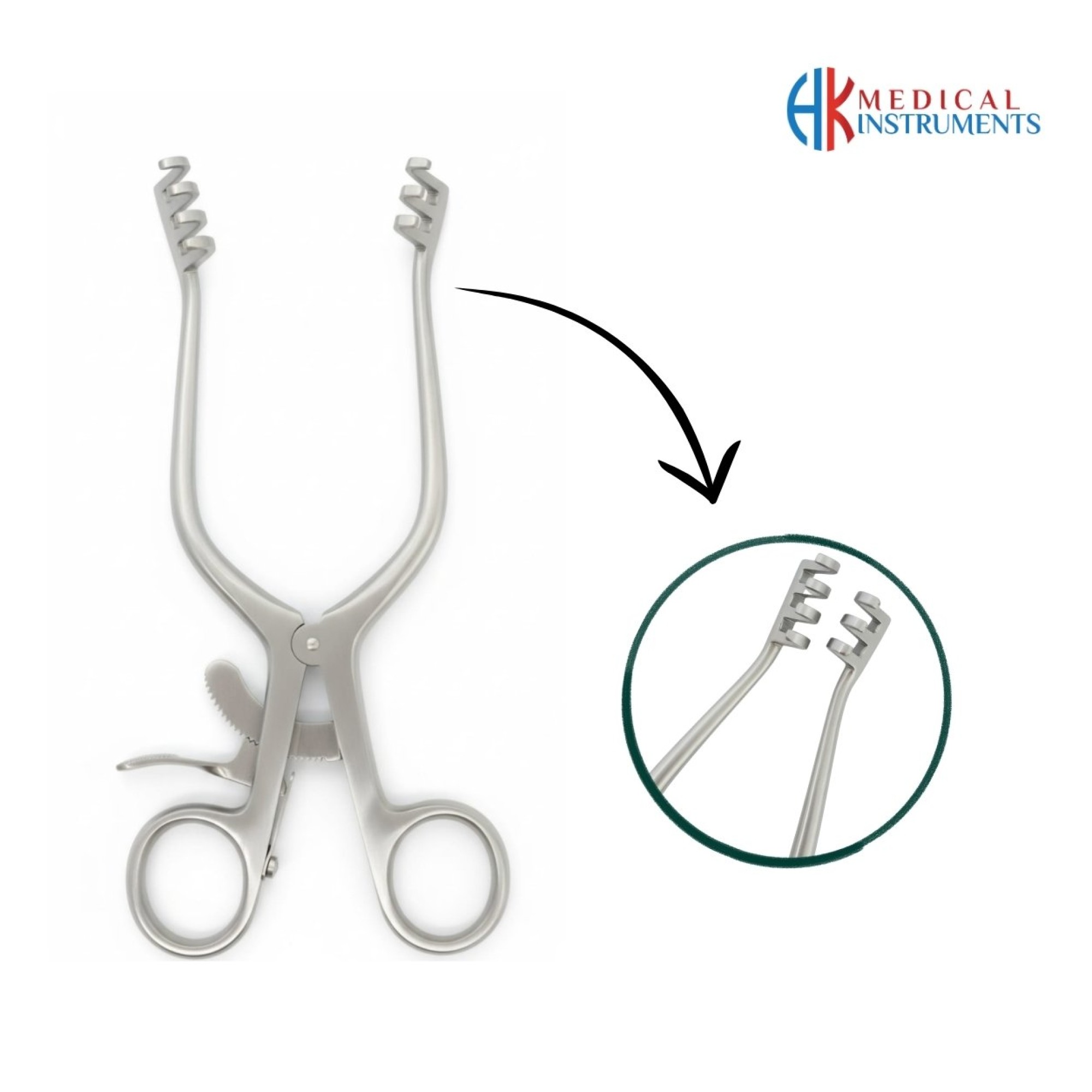 Weitlaner Retractor 16.5 cm / 6-1/2" Teeth 3:4 Blunt Weitlaner Retractor 16.5 cm / 6-1/2" Teeth 3:4 Blunt