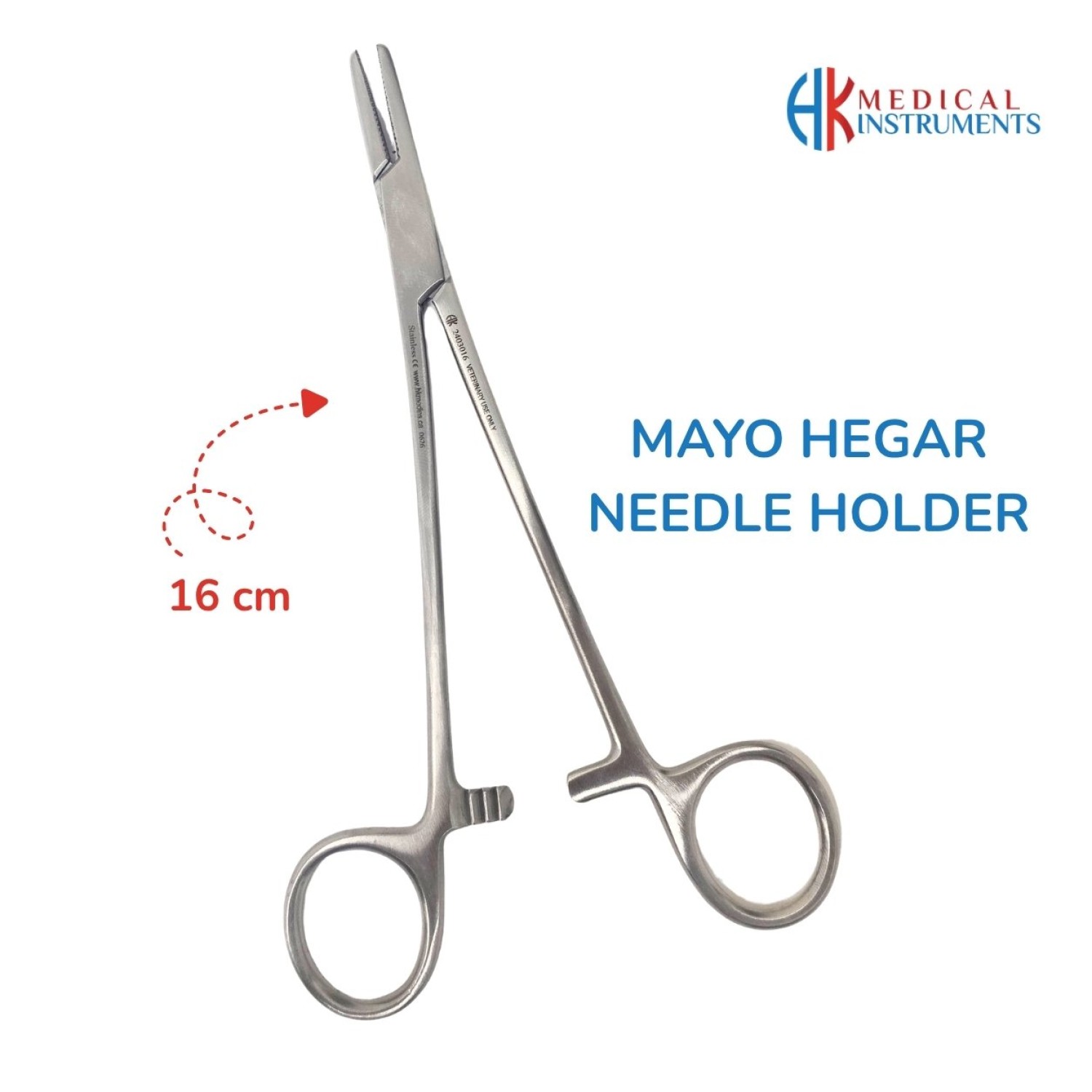 Mayo-Hegar Needle Holder 16 cm / 6-1/4"
