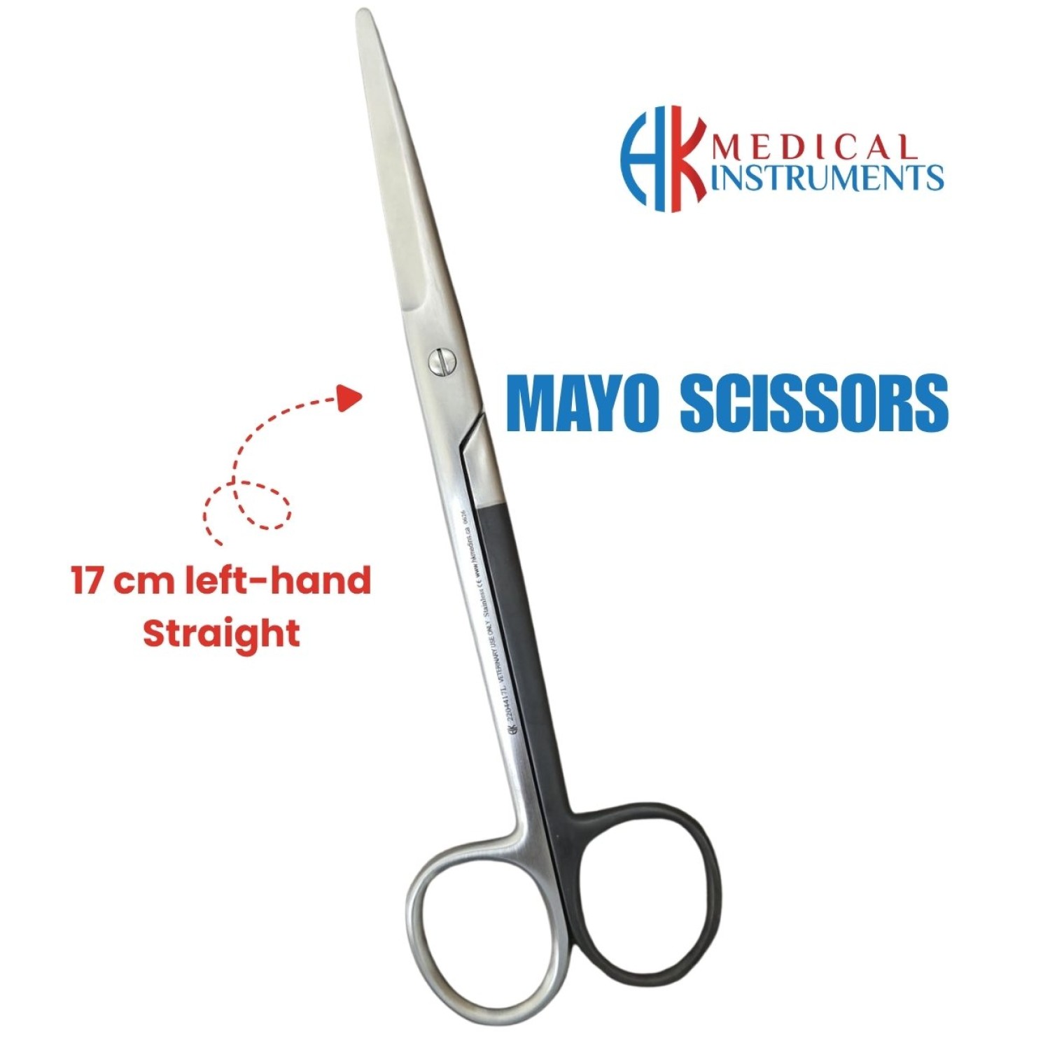 Mayo Scissor, 17 cm Left-Hand Straight