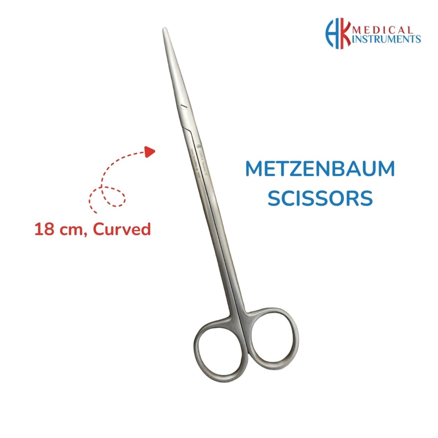 Metzenbaum Scissor, 18 cm, Curved