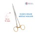 Olsen-Hegar Needle Holder 19 cm / 7-1/2", TC Gold 