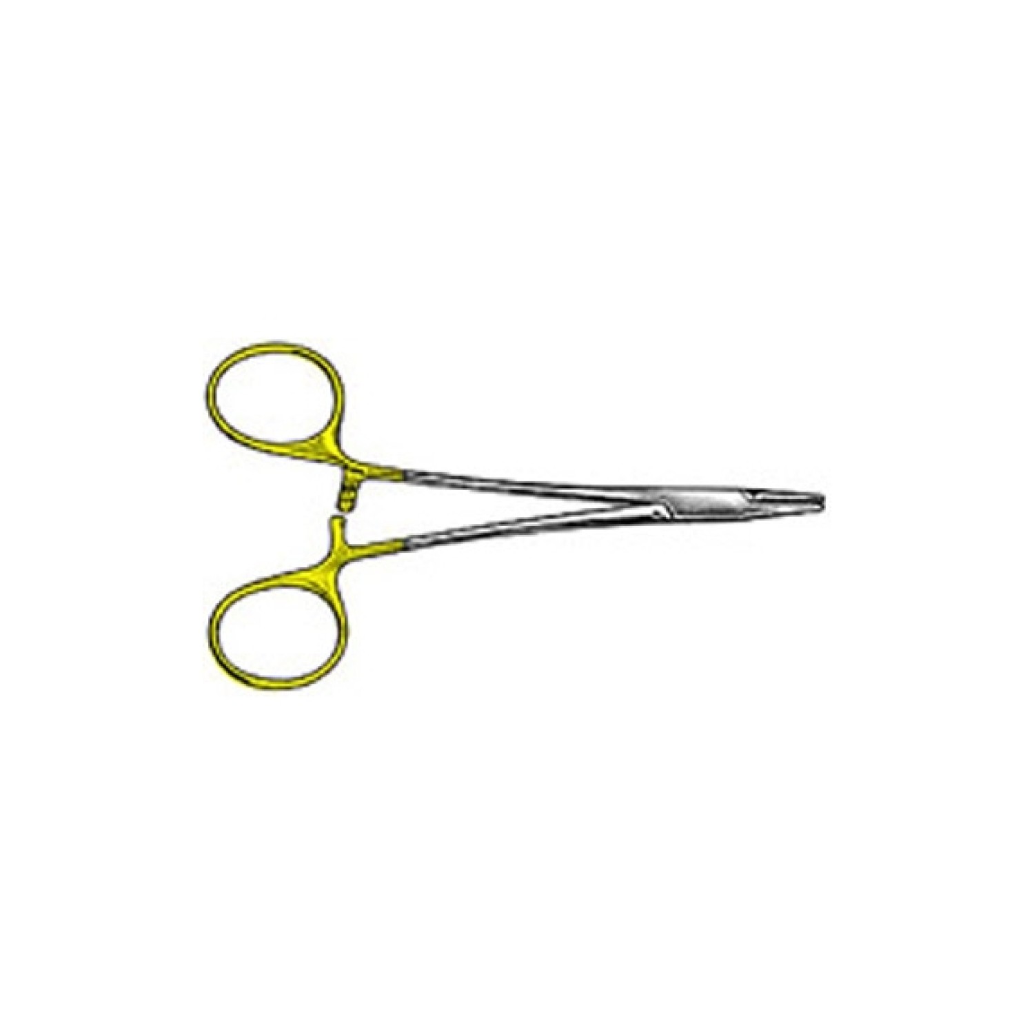 Needle Holder With Automatic Release Ratchet 
