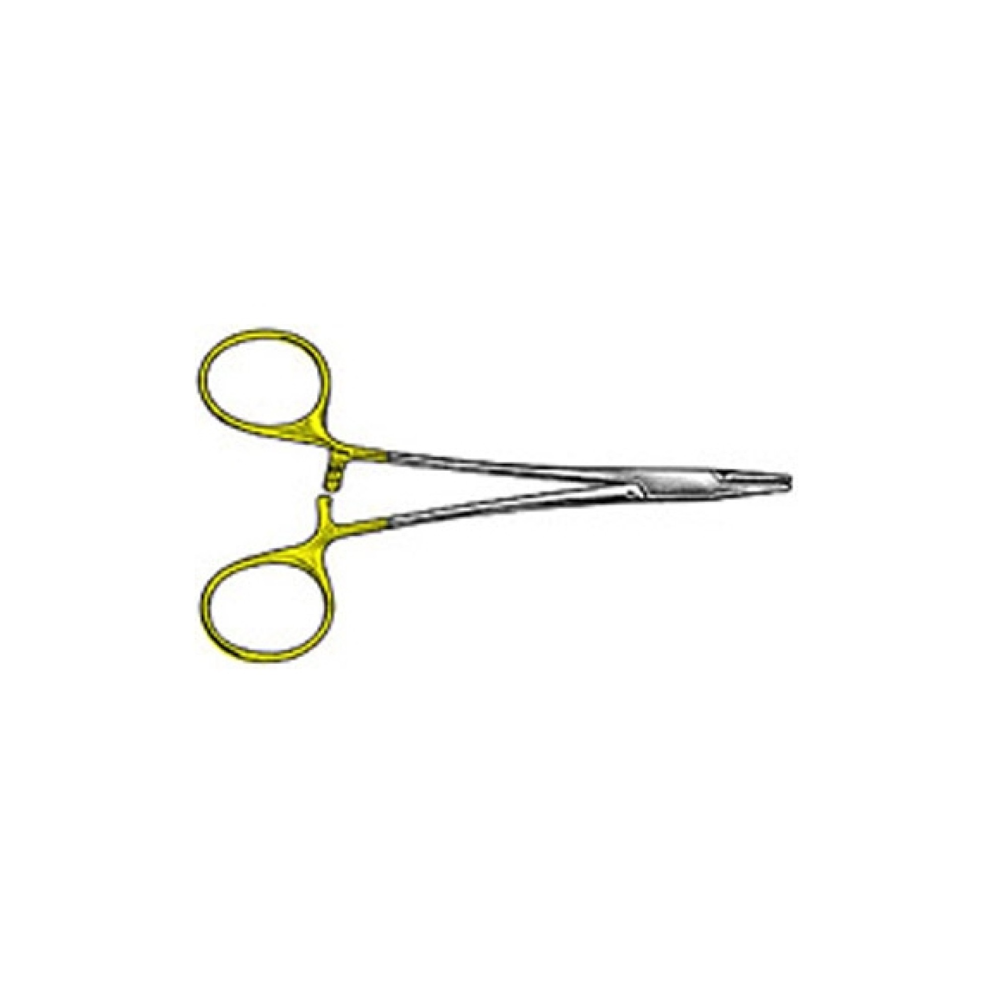 Needle Holder With Automatic Release Ratchet 