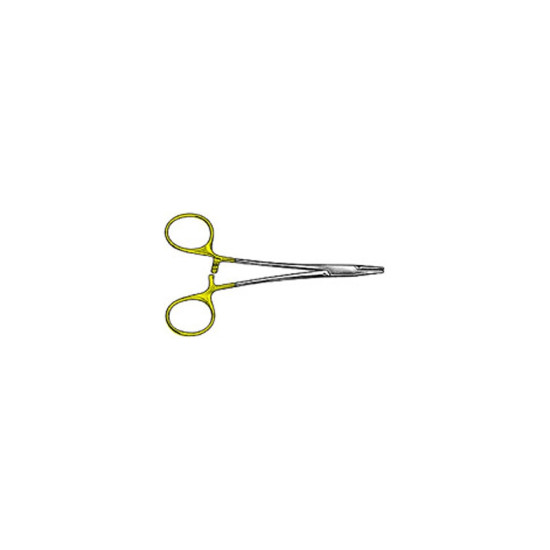 Needle Holder With Automatic Release Ratchet 