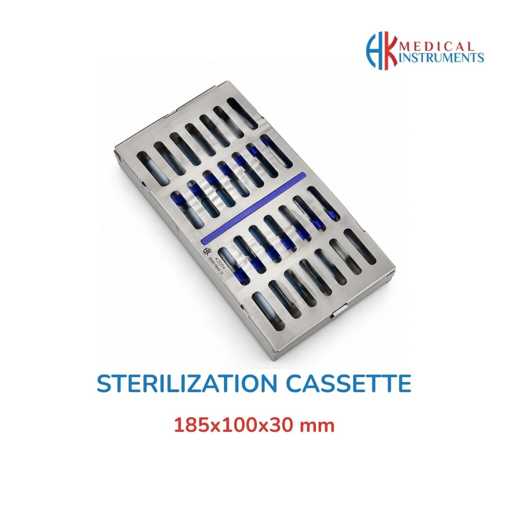 Sterilization Cassette 185x100x30 mm Sterilization Cassette 185x100x30 mm