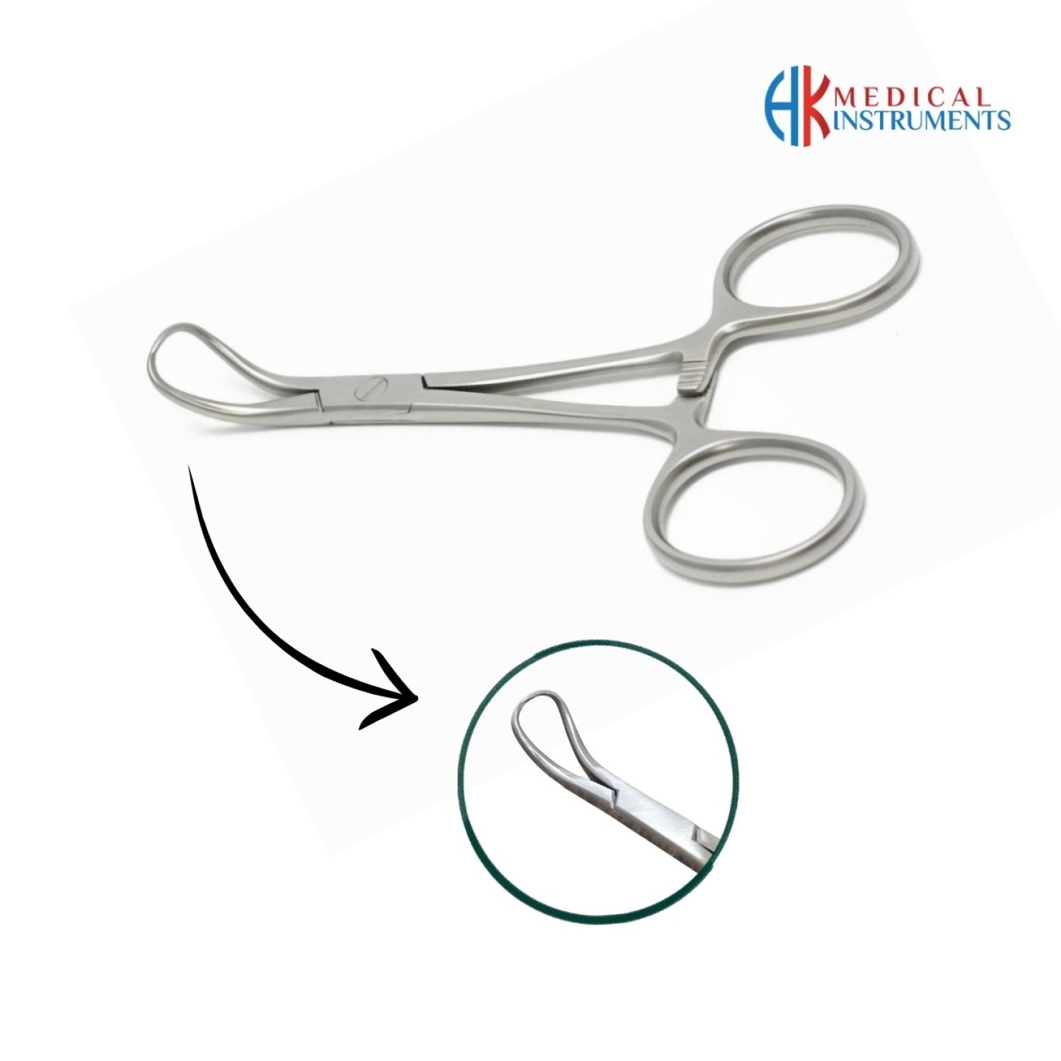 Backhaus Towel Forcep 11 cm / 3-1/2"