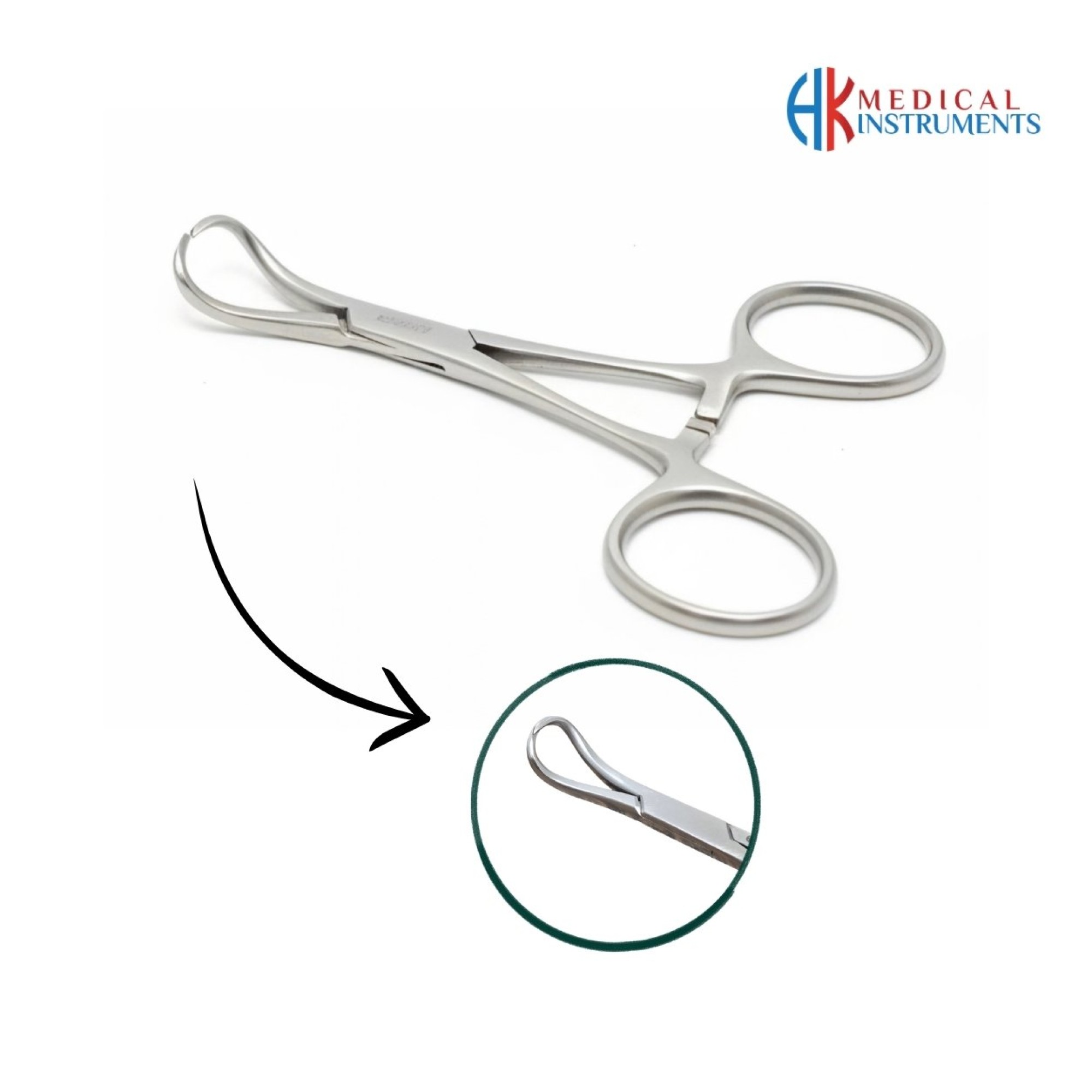 Backhaus Towel Forcep 9 cm / 3-1/2"