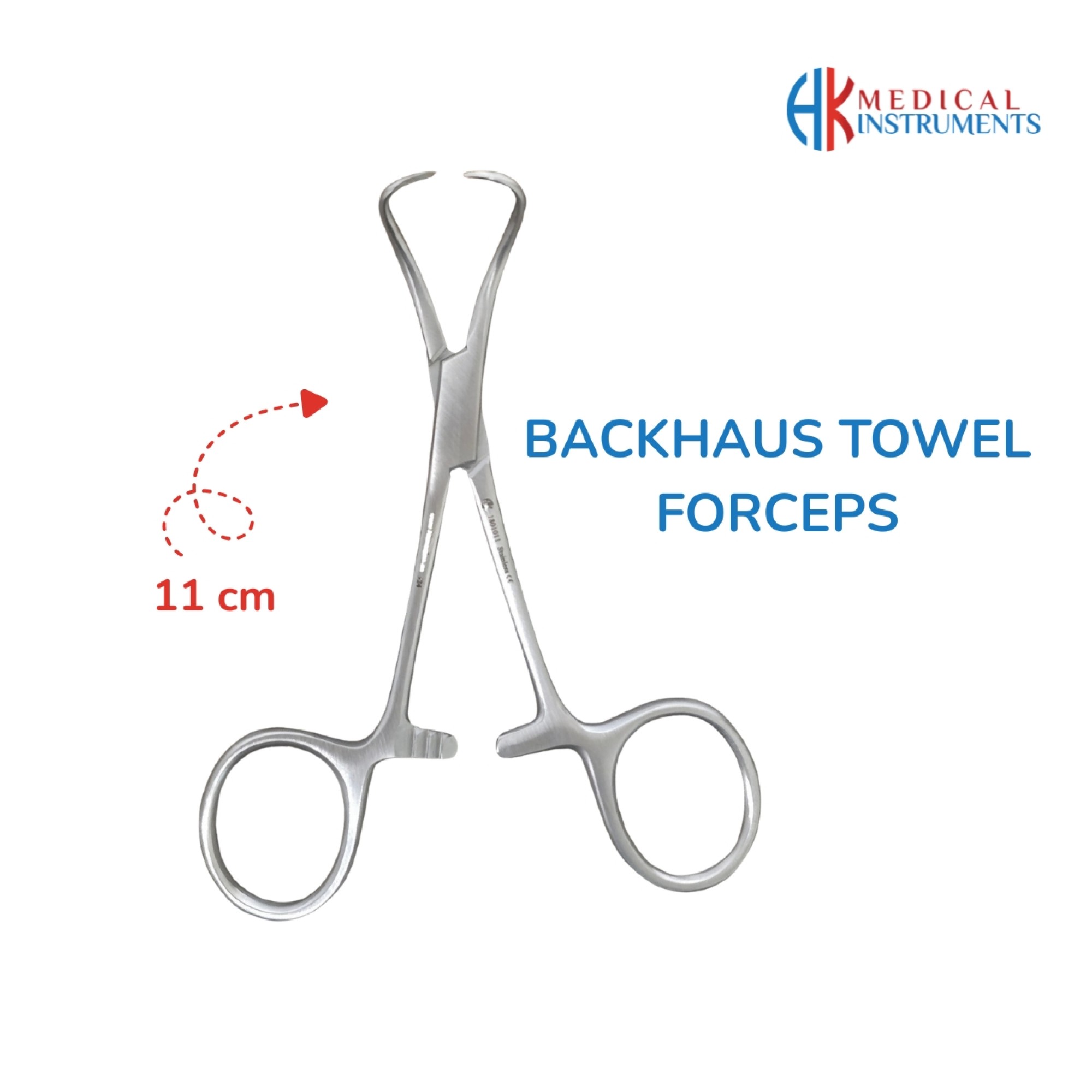 Backhaus Towel Forcep 11 cm / 3-1/2"