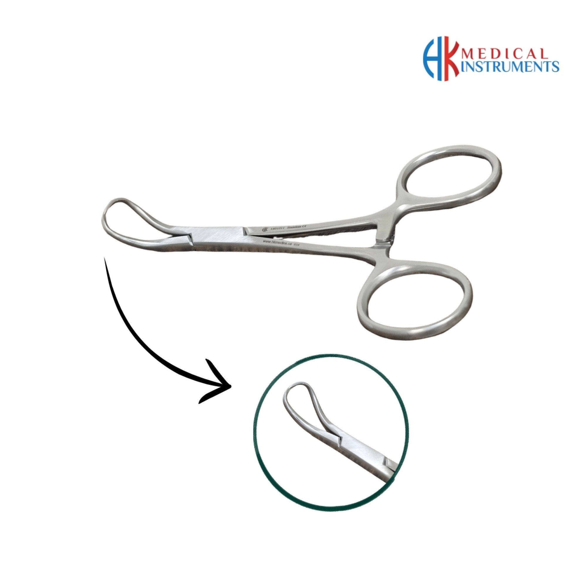 Backhaus Towel Forcep 11 cm / 3-1/2"