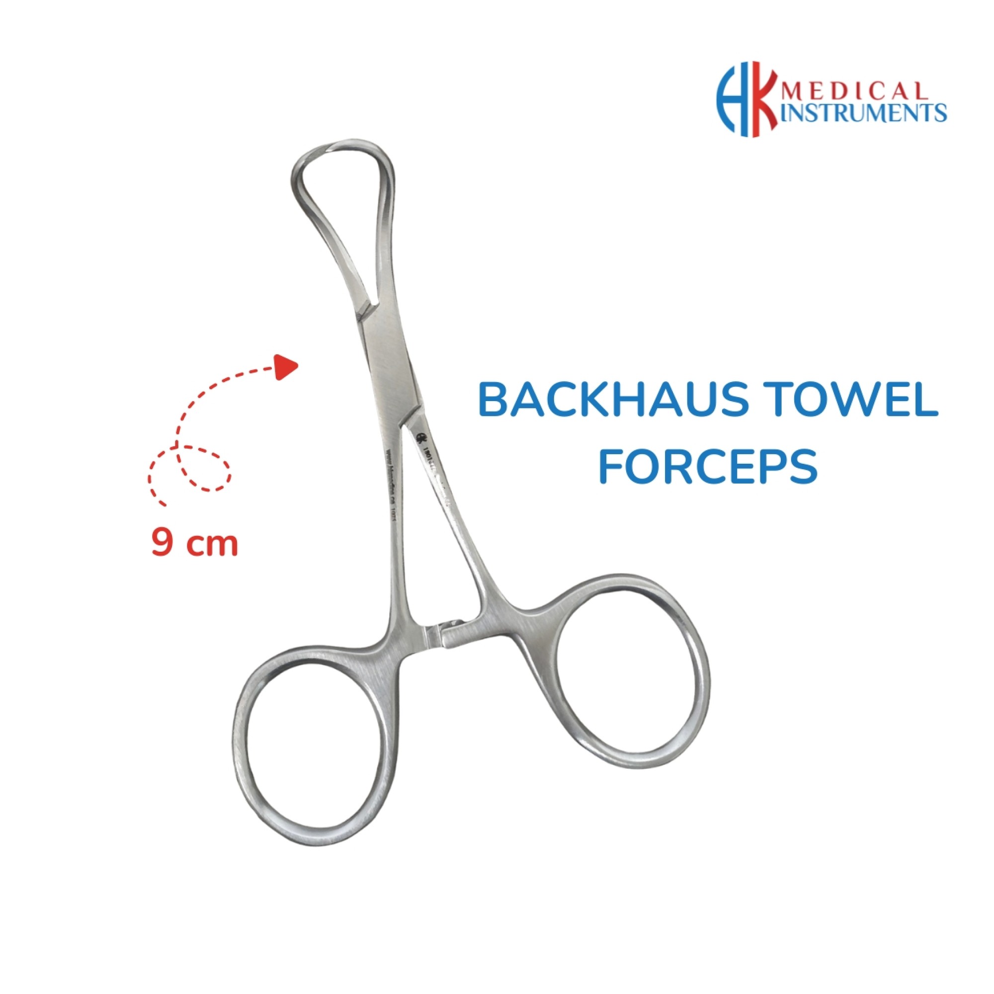 Backhaus Towel Forcep 9 cm / 3-1/2"