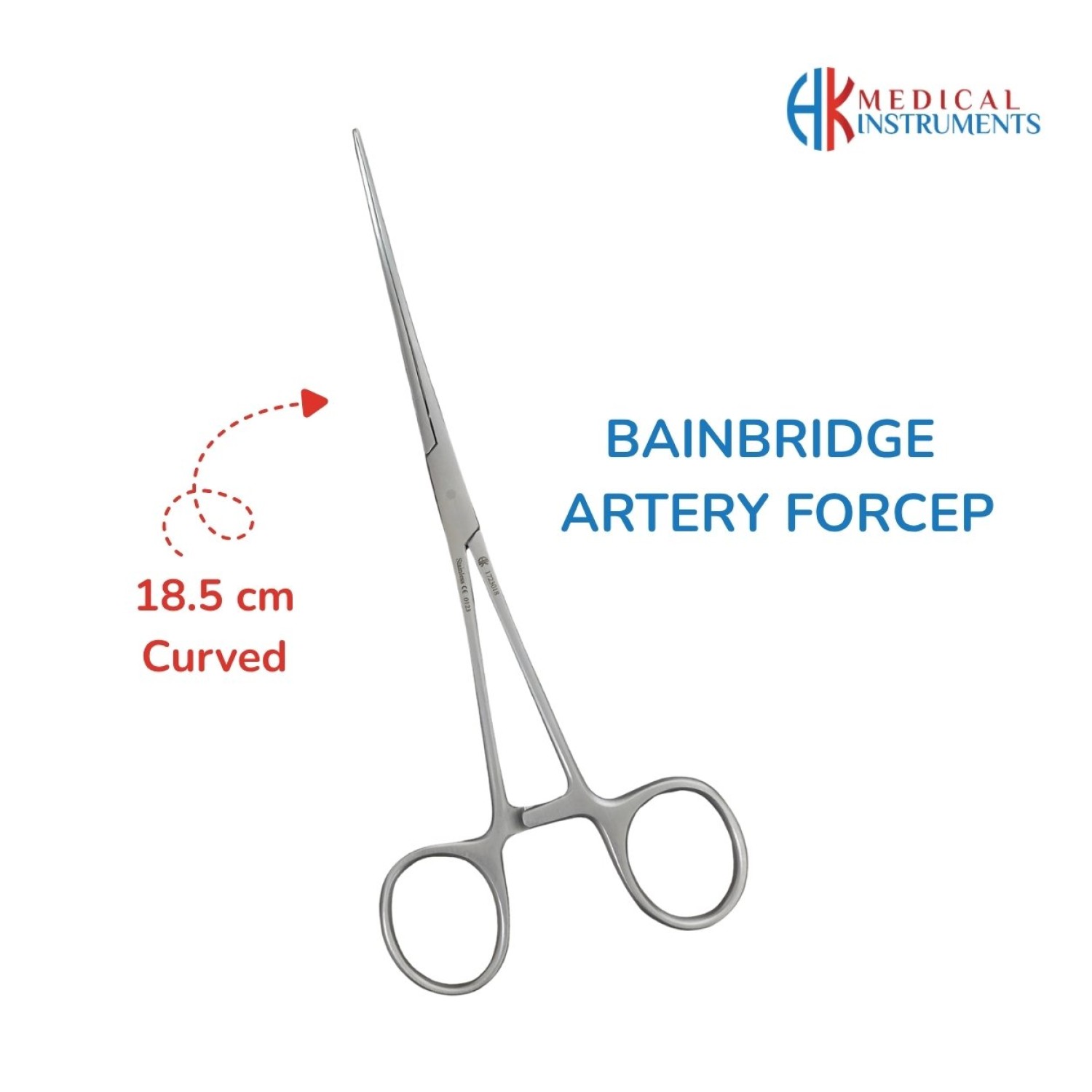 Bainbridge Artery Forcep, 18.5 cm / 7-1/4", Curved