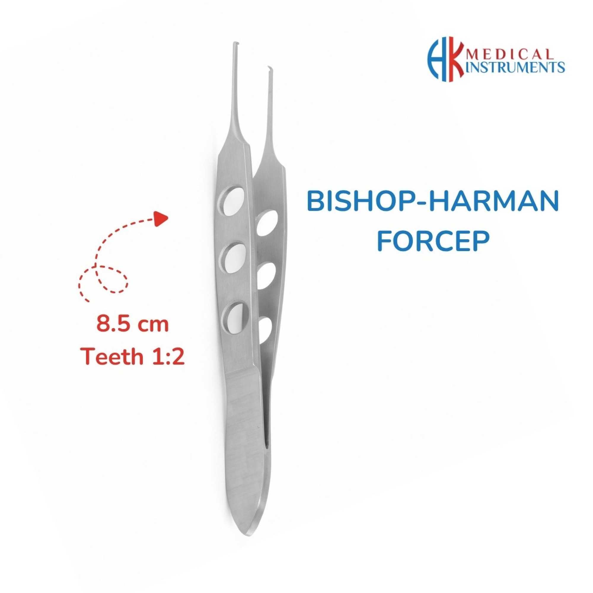 Bishop-Harman Forcep 8.5 cm / 3-1/2", Teeth 1:2 Bishop-Harman Forcep 8.5 cm / 3-1/2", Teeth 1:2