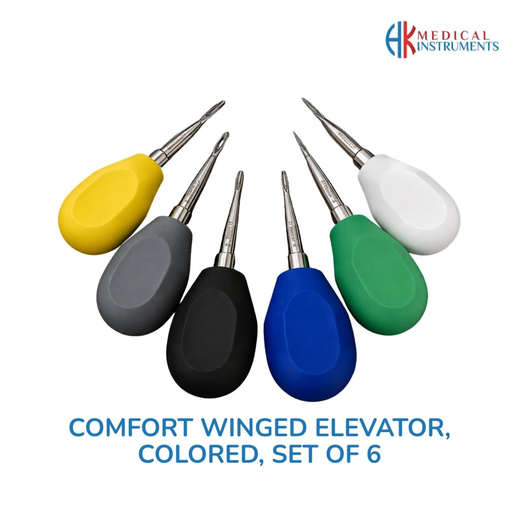 Comfort Winged Elevator Set, Colored, 6 Pcs