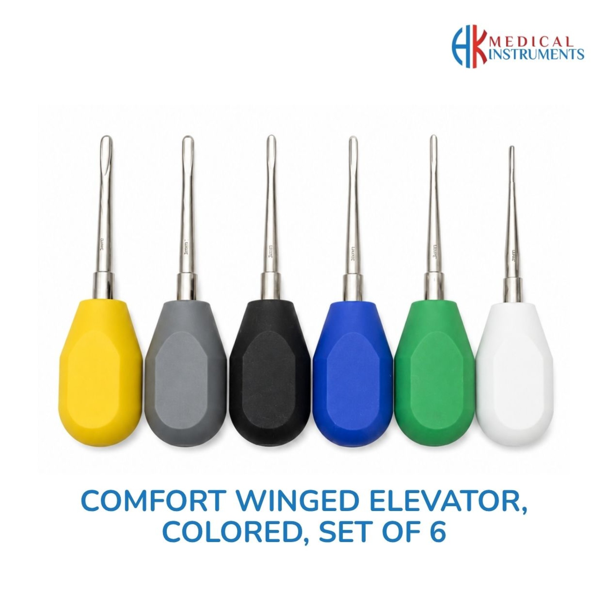 Comfort Winged Elevator Set, Colored, 6 Pcs Comfort Winged Elevator Set, Colored, 6 Pcs