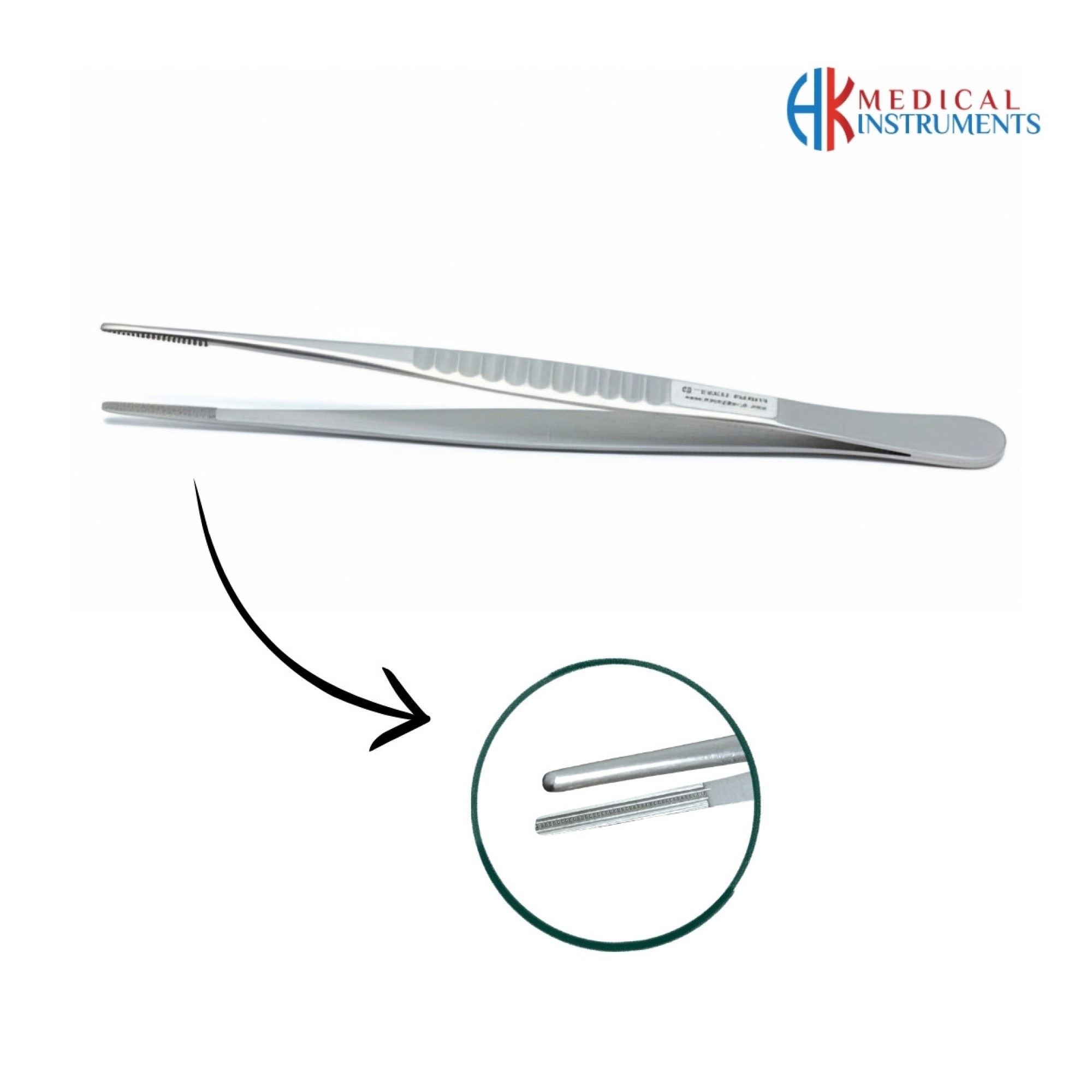 DeBackey Tissue Forcep 16 cm / 6-1/4", 3 mm