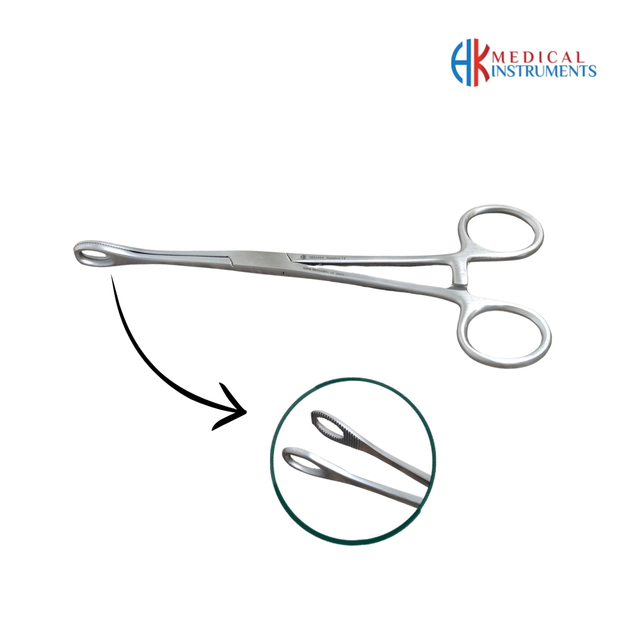 Foerster Forcep 25 cm / 10" Smooth Jaws Straight