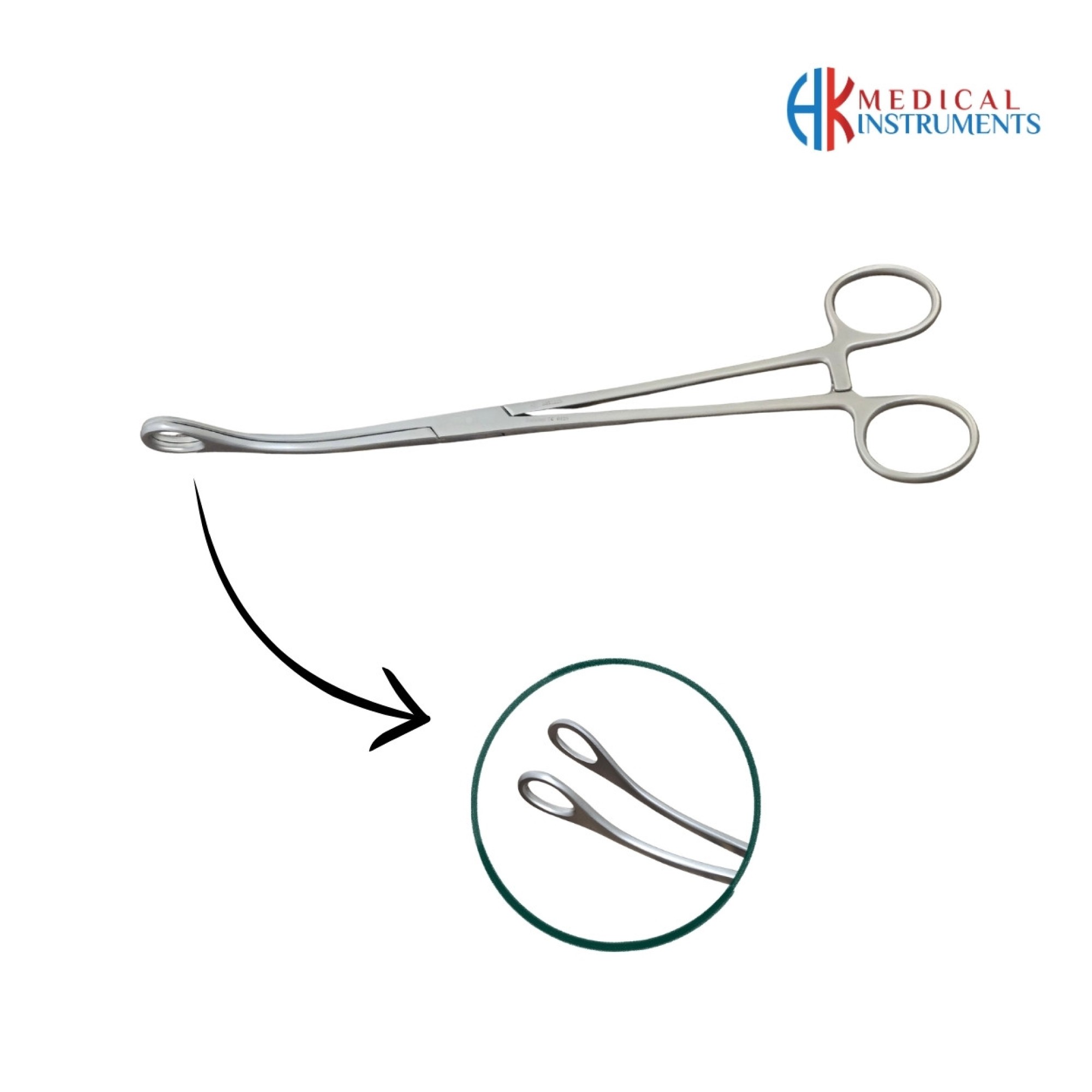 Foerster Forcep 25 cm / 10" Smooth Jaws Curved