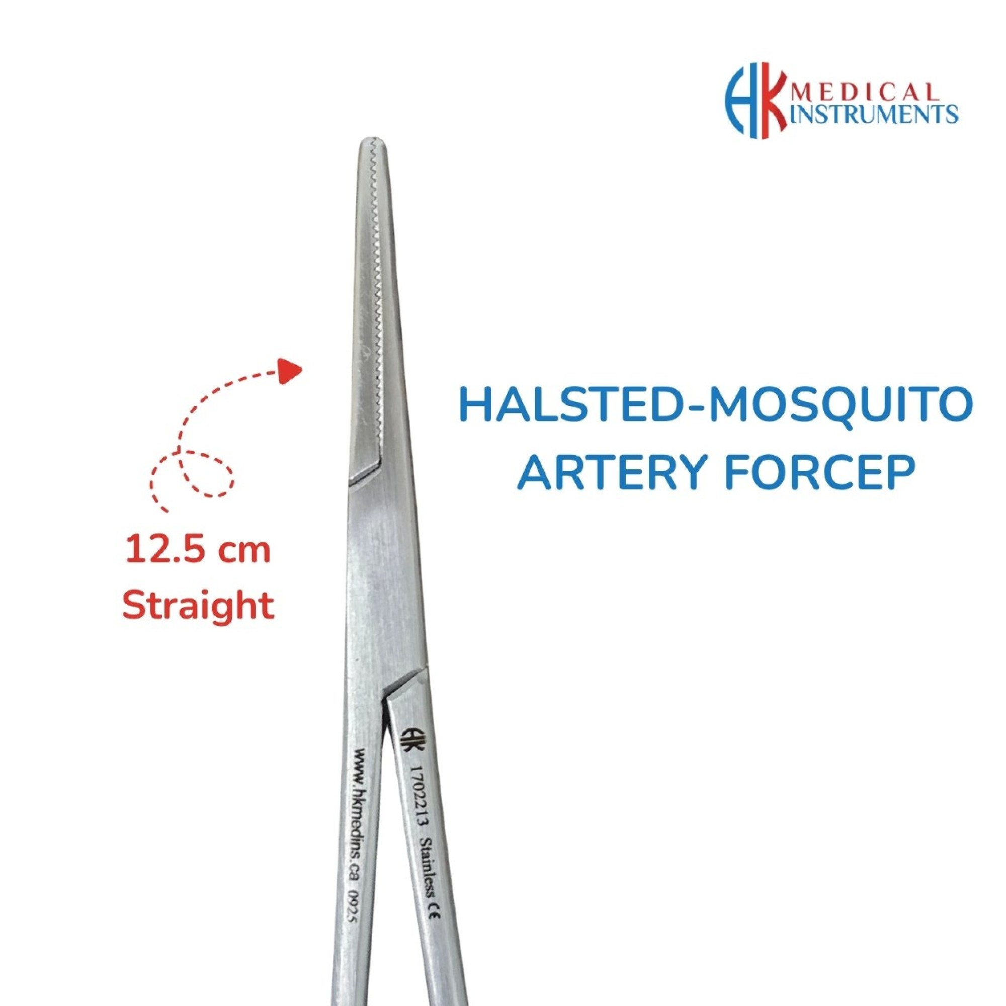 Halsted-Mosquito Artery Forcep 12.5 cm / 5" Straight