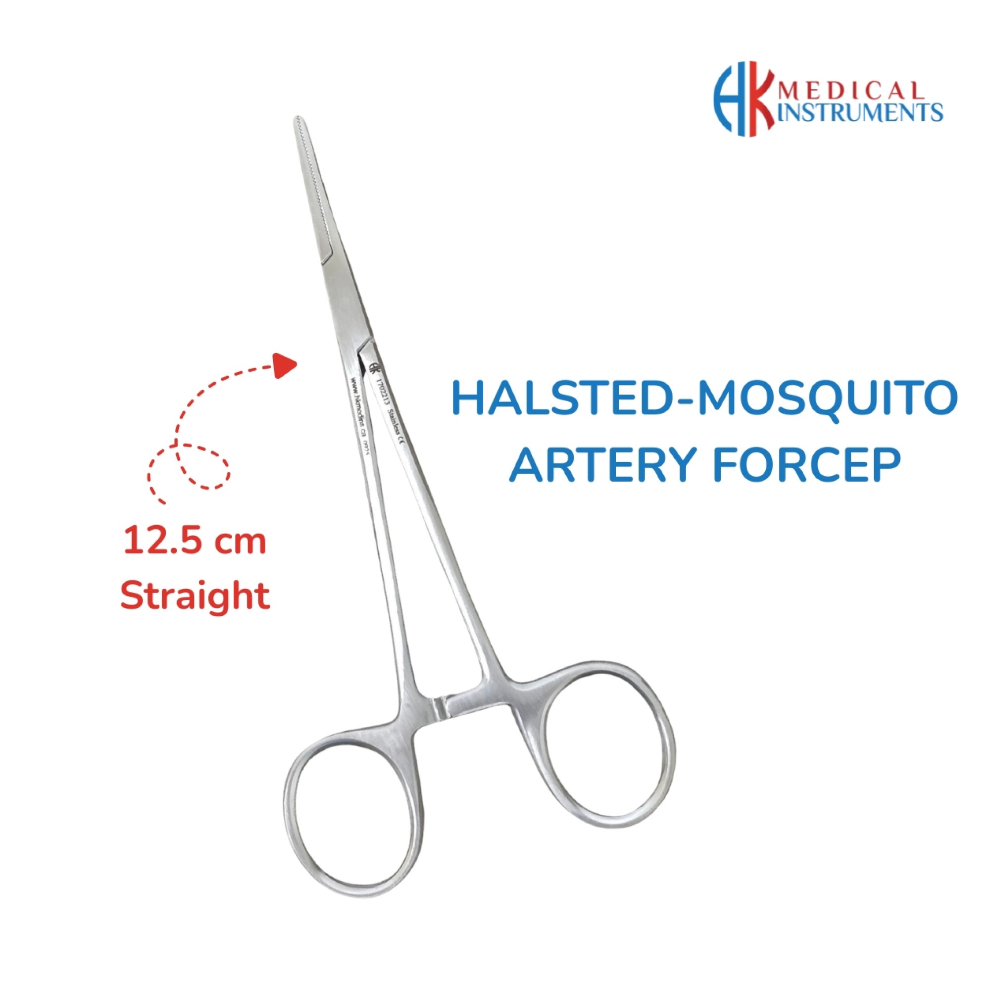 Halsted-Mosquito Artery Forcep 12.5 cm / 5" Straight Halsted-Mosquito Artery Forcep 12.5 cm / 5" Straight