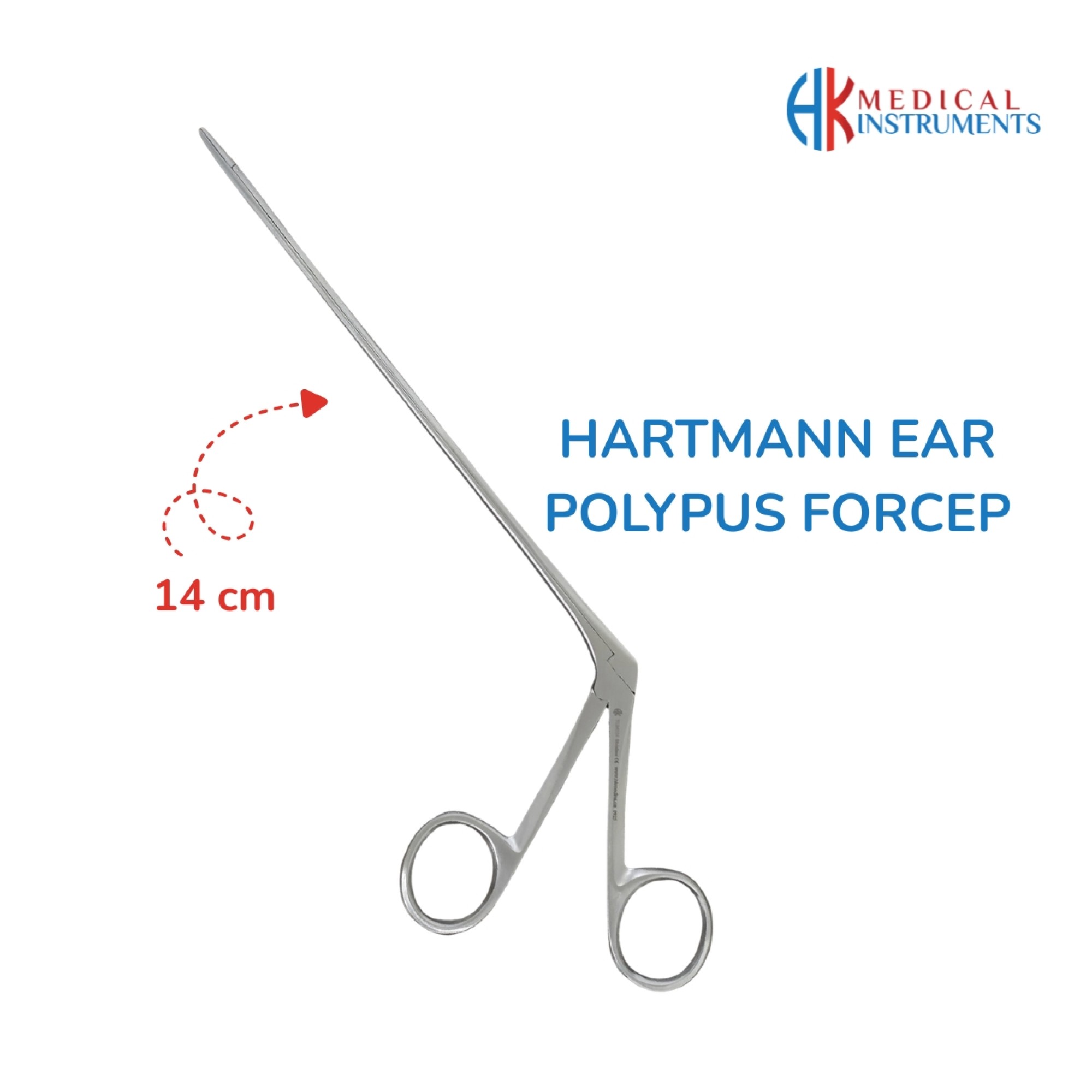Hartmann Ear Polypus Forcep 14 cm / 5-1/2"