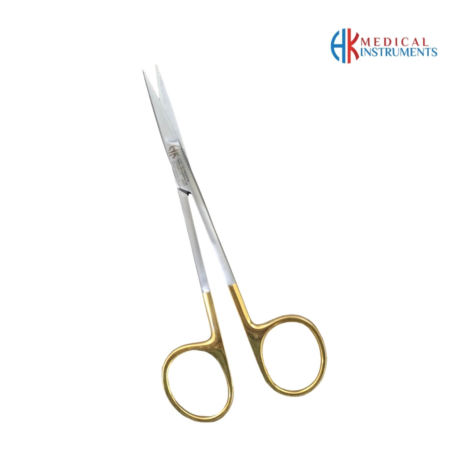Iris Gum Scissor 11.5 cm / 4-1/2" Straight TC Gold