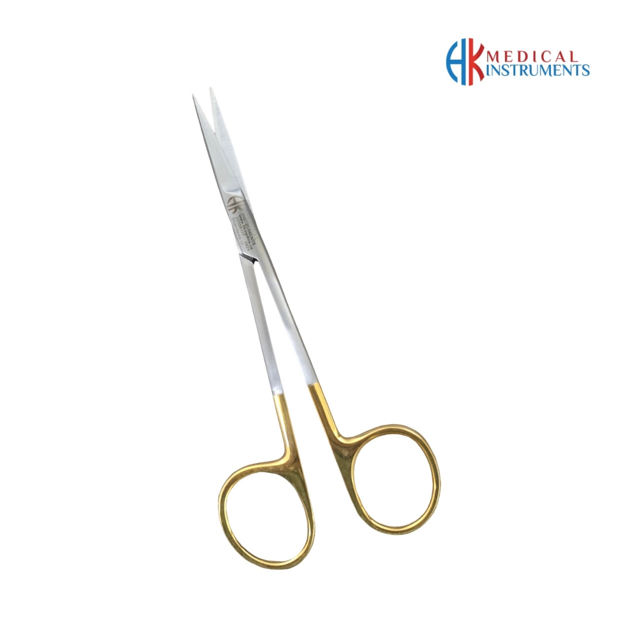 Iris Gum Scissor 11.5 cm / 4-1/2" Straight TC Gold Iris Gum Scissor 11.5 cm / 4-1/2" Straight TC Gold