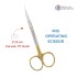Iris Scissor 11.5 cm / 4-1/2" Curved TC Gold