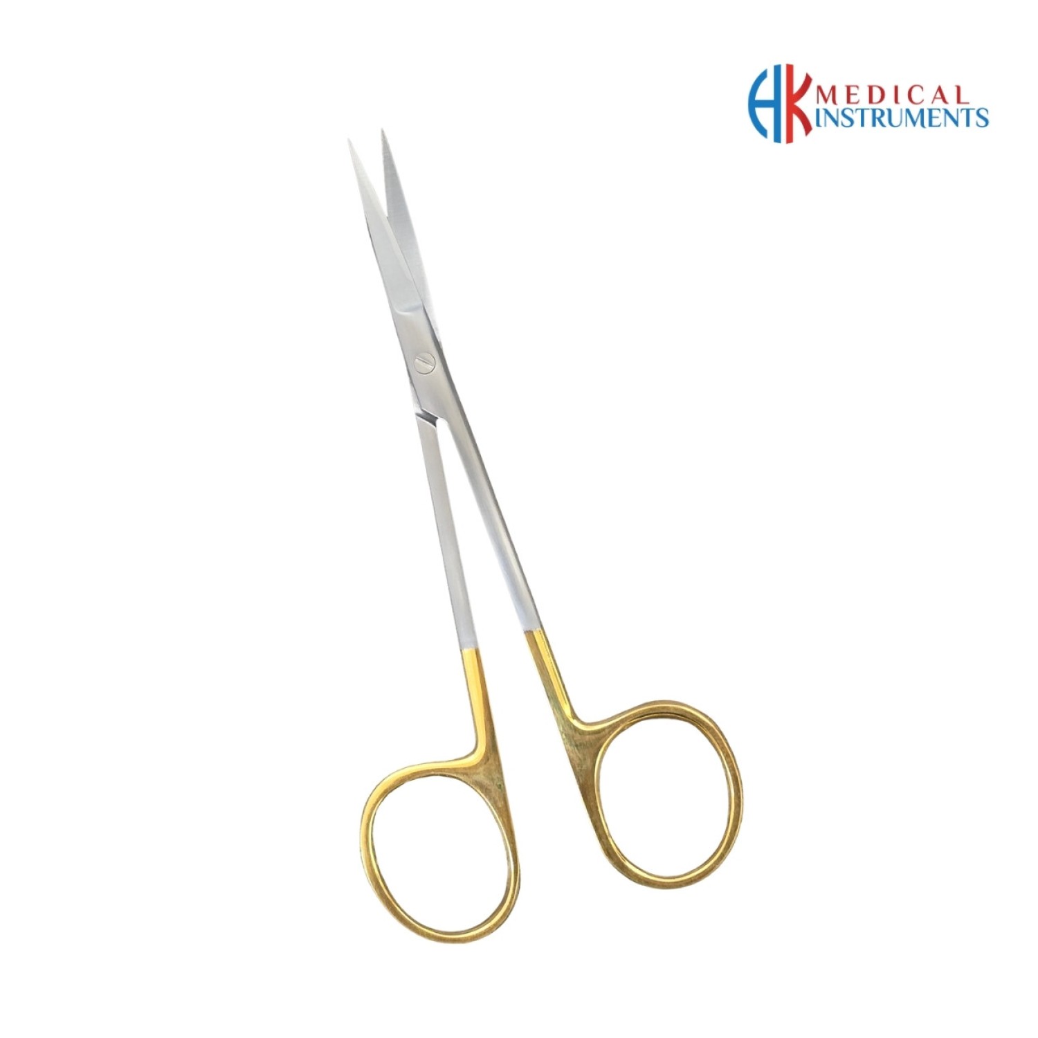 Iris Scissor 11.5 cm / 4-1/2" Curved TC Gold