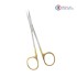 Iris Scissor 11.5 cm / 4-1/2" Curved TC Gold