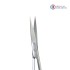 Iris Scissor 11.5 cm / 4-1/2" Curved TC Gold