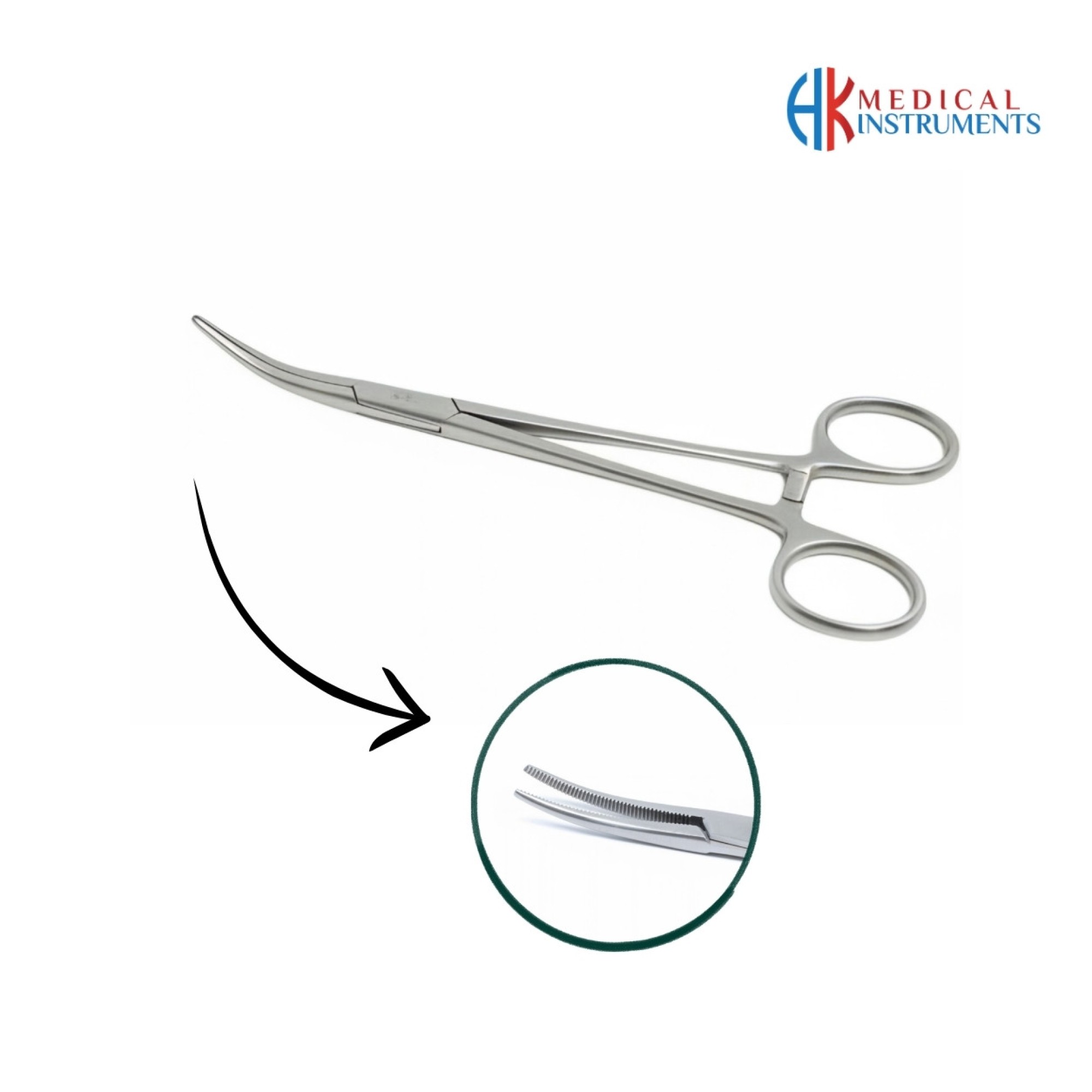 Kelly Artery Forcep 14 cm / 5-12" Curved