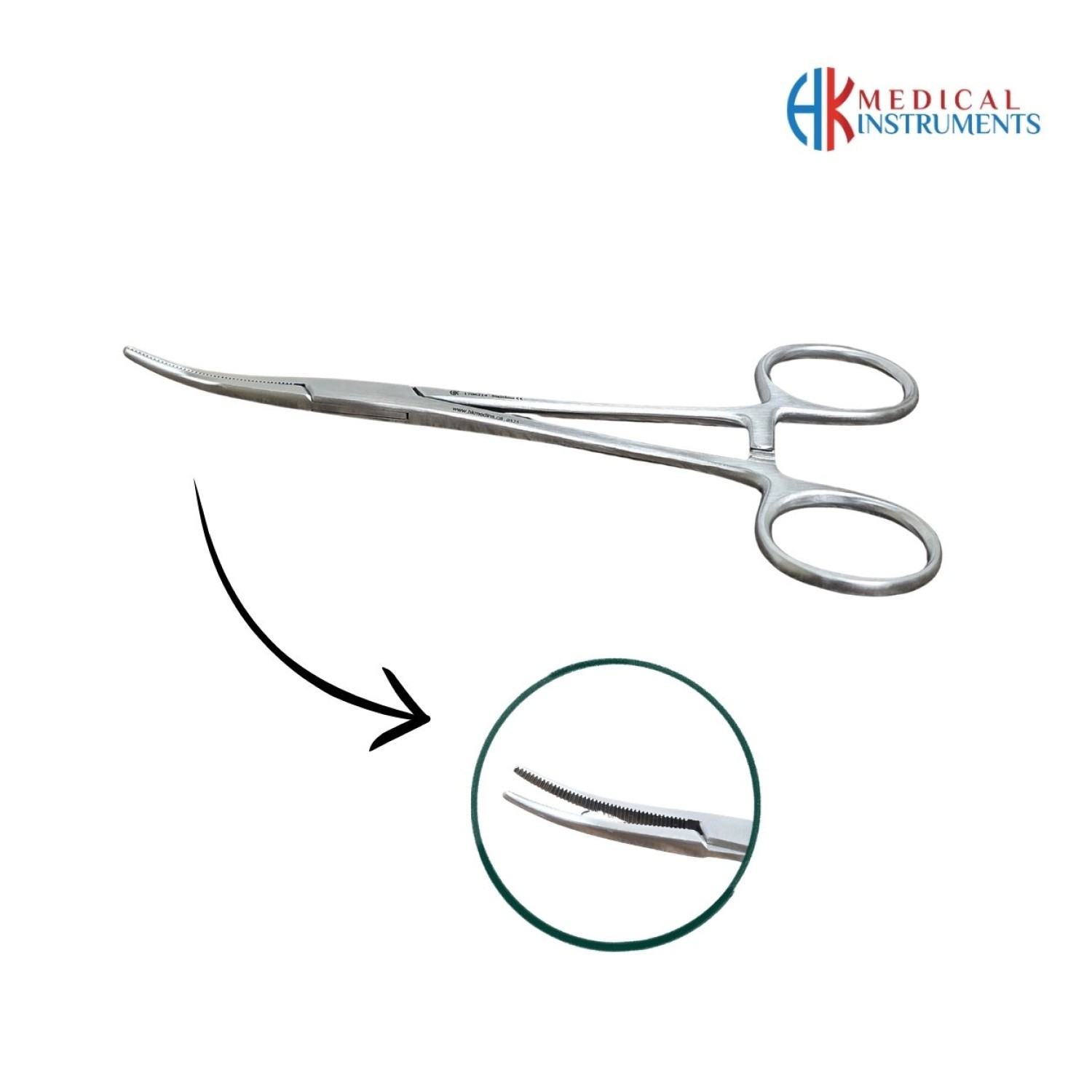 Kelly Artery Forcep 14 cm / 5-12" Curved
