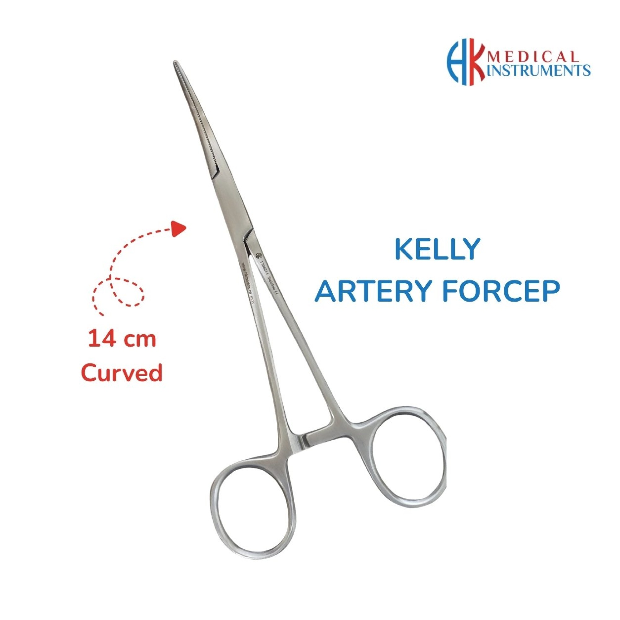Kelly Artery Forcep 14 cm / 5-12" Curved Kelly Artery Forcep 14 cm / 5-12" Curved