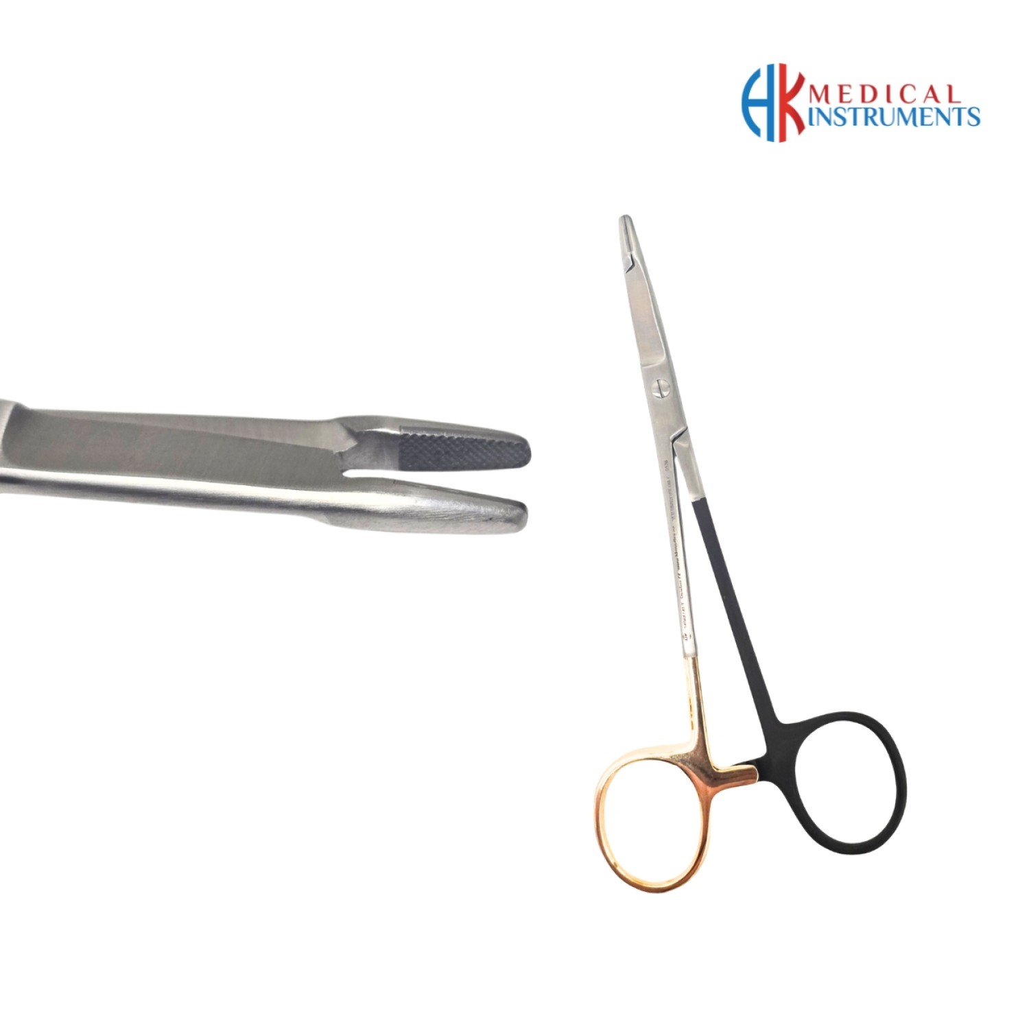 Olsen-Hegar Needle Holder Left Hand 14 cm, 5-1/2"