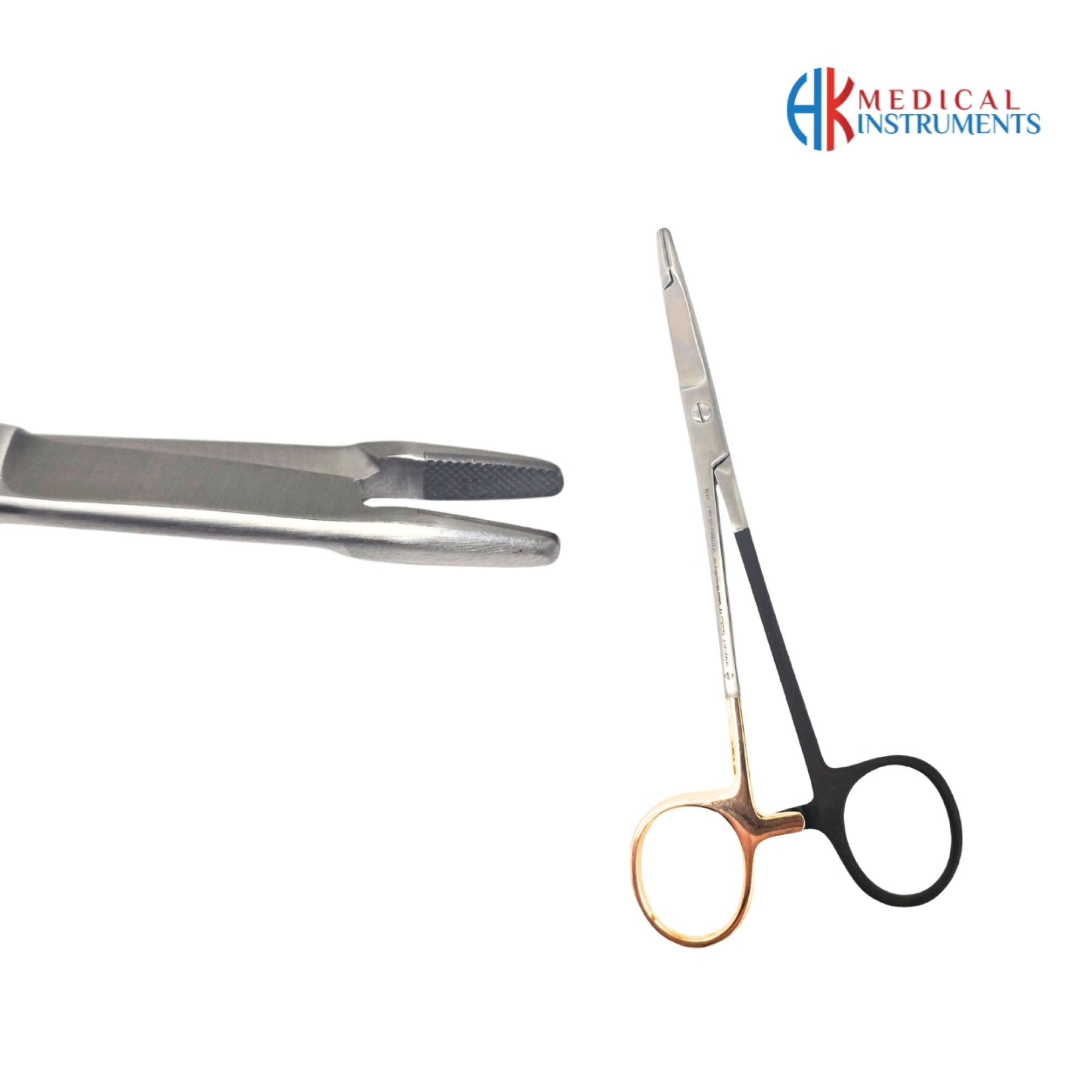 Olsen-Hegar Needle Holder Left Hand 14 cm, 5-1/2"