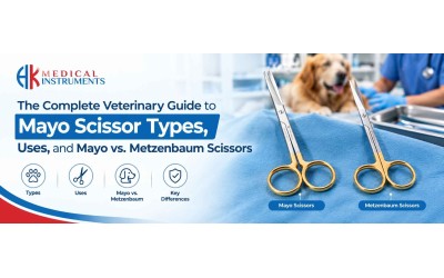 The Complete Veterinary Guide to Mayo Scissor Types, Uses, and Mayo vs. Metzenbaum Scissors