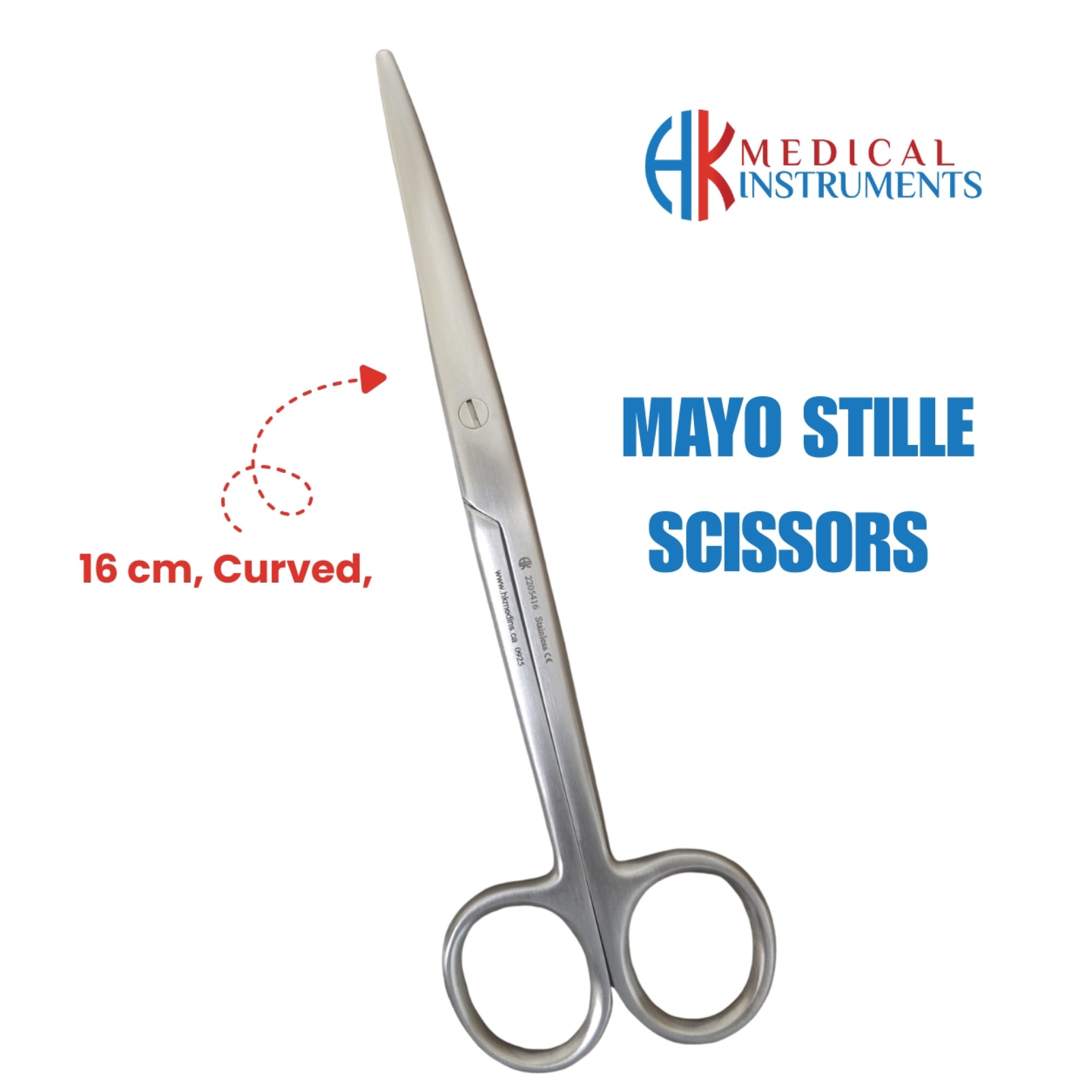 Mayo Stille Scissor, 16 cm Curved