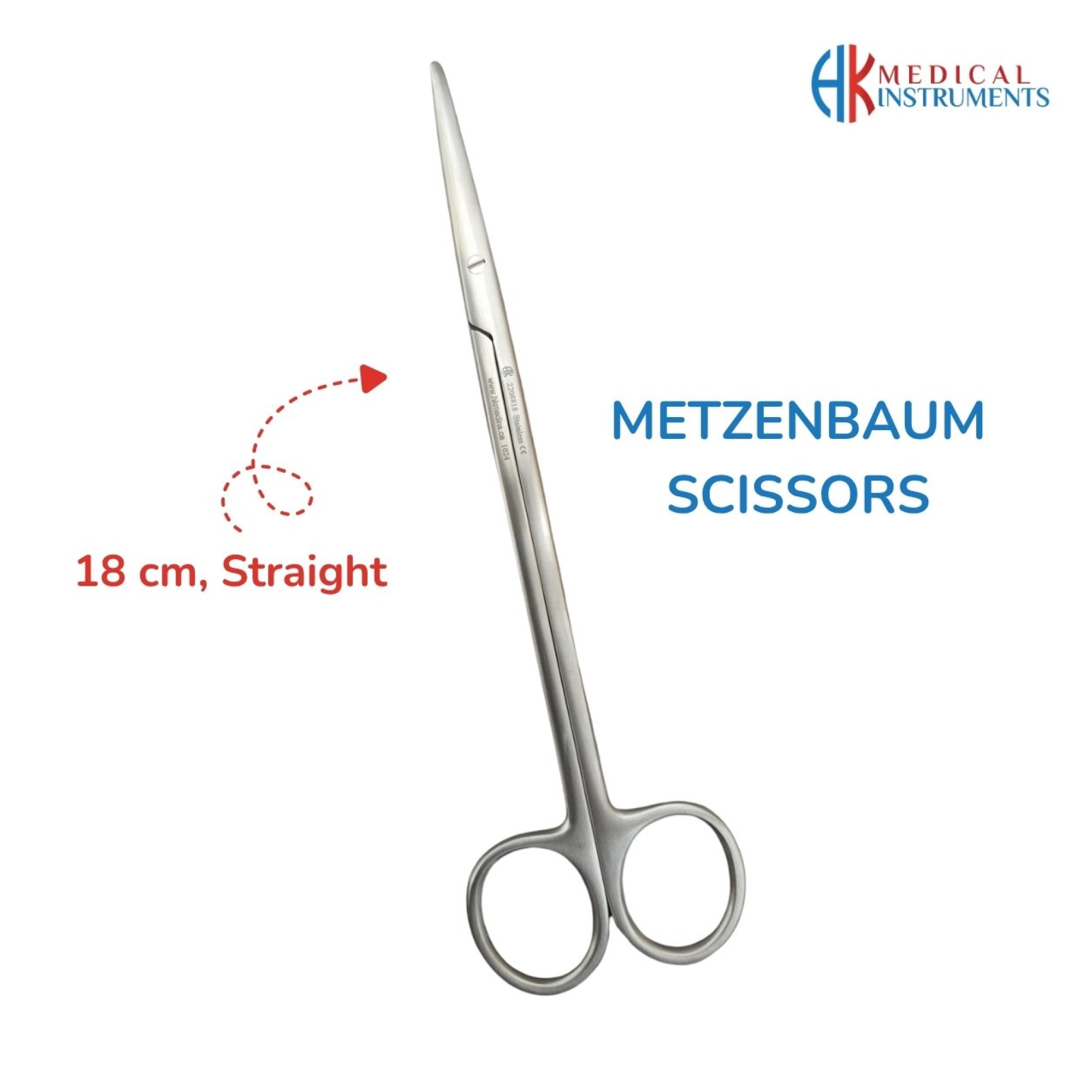 Metzenbaum Scissor, 18 cm, Straight