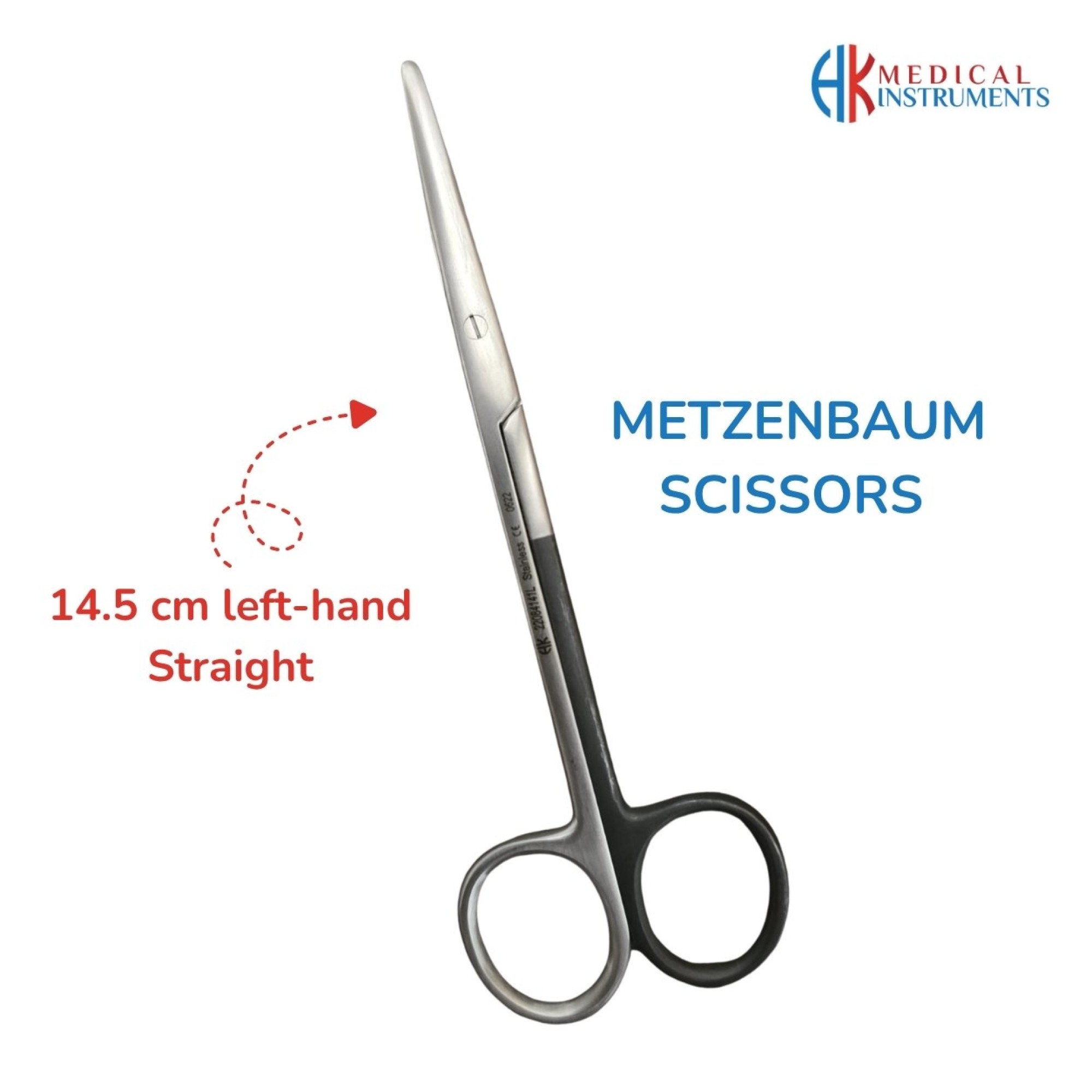 Metzenbaum Scissor, 14.5 cm Left-Hand Straight