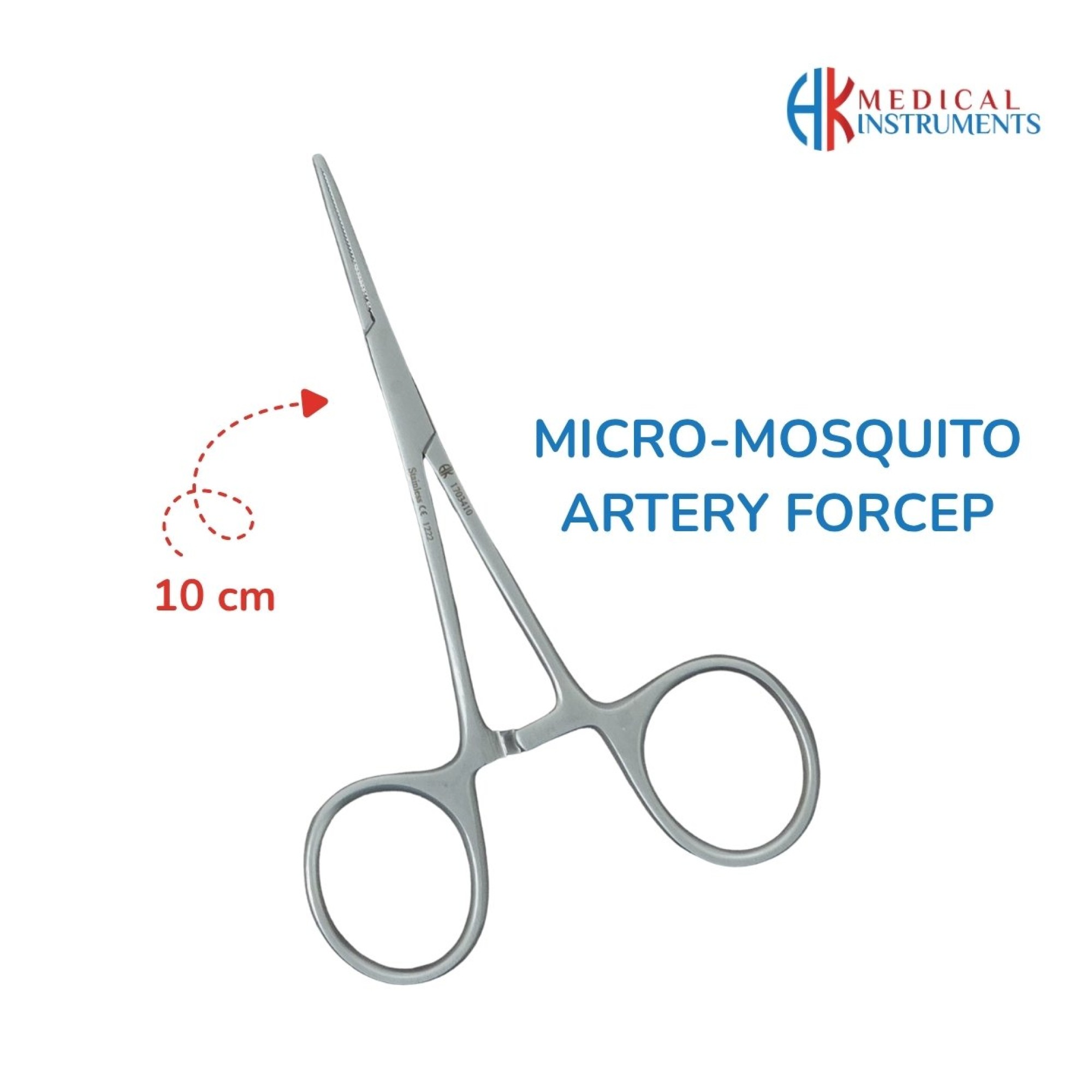 Micro-Mosquito Artery Forcep 10 cm / 4" Teeth 1:2 Micro-Mosquito Artery Forcep 10 cm / 4" Teeth 1:2